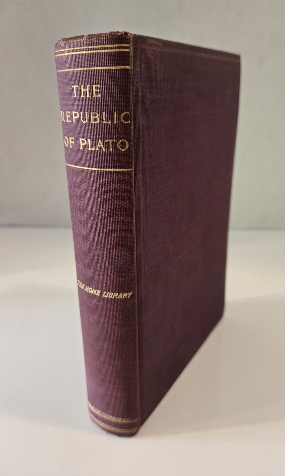 Antique Greek Philosophy Book The Republic of Plato Davies & Vaugh Ed. c. 1900s
