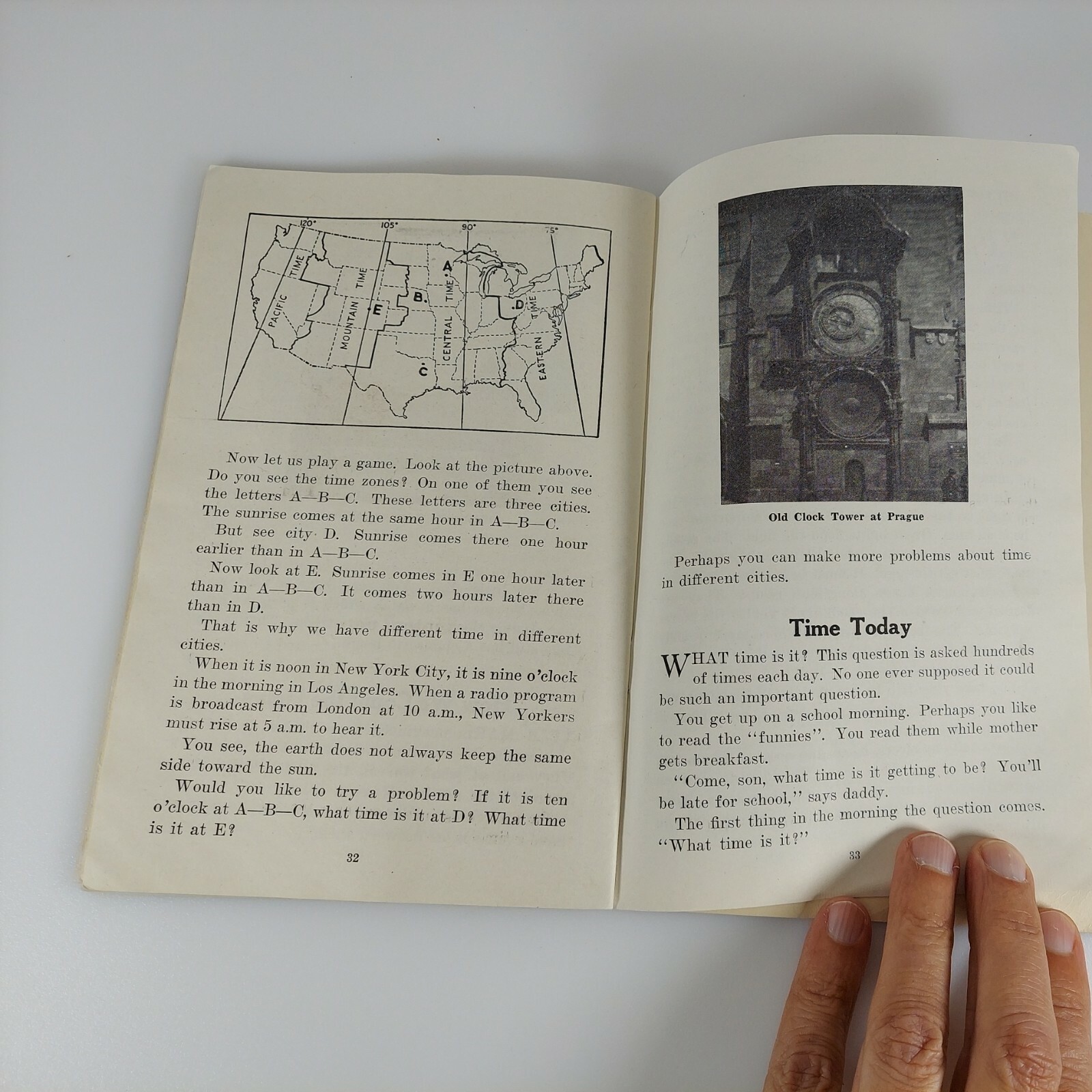 Time, Ethel K. Howard, Unit Study Book 407, 1942 Educational Book