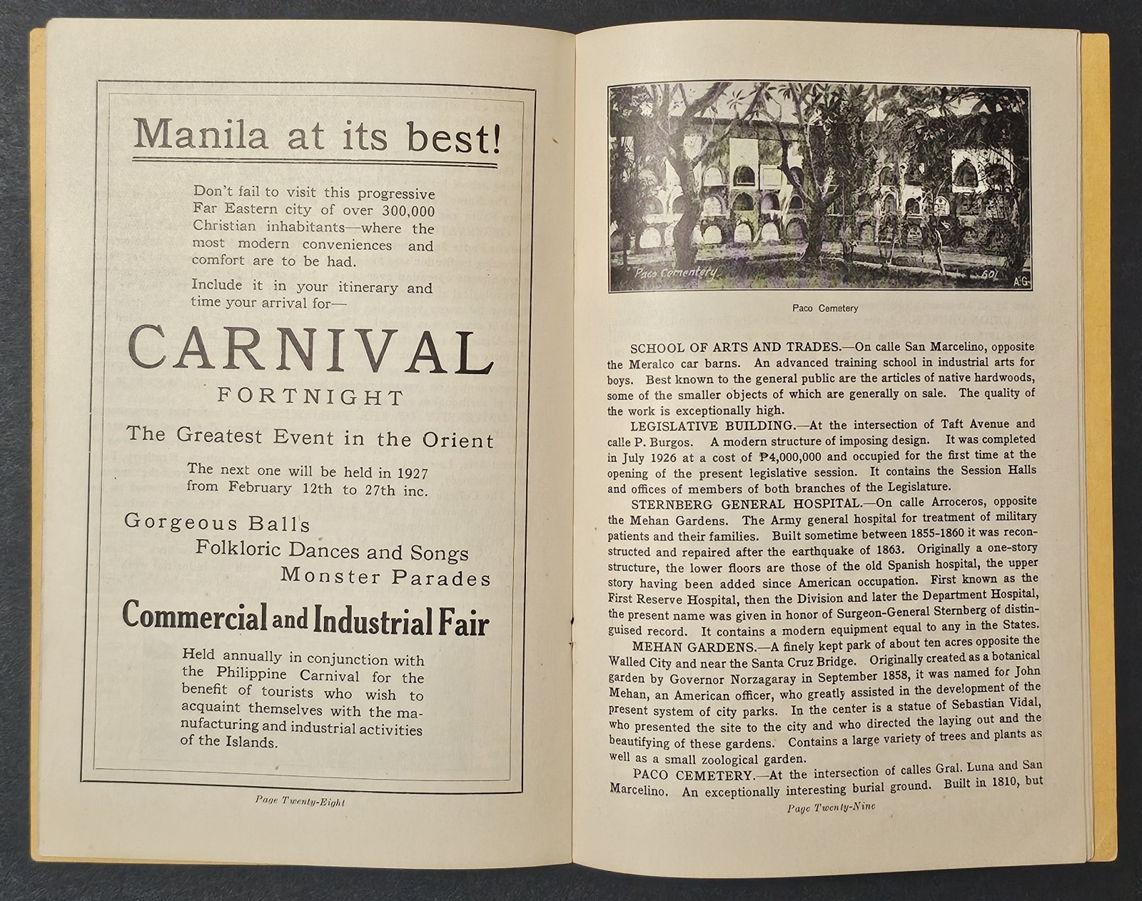 Manila And The Philippines American Express Travel Department Booklet 1926 HTF