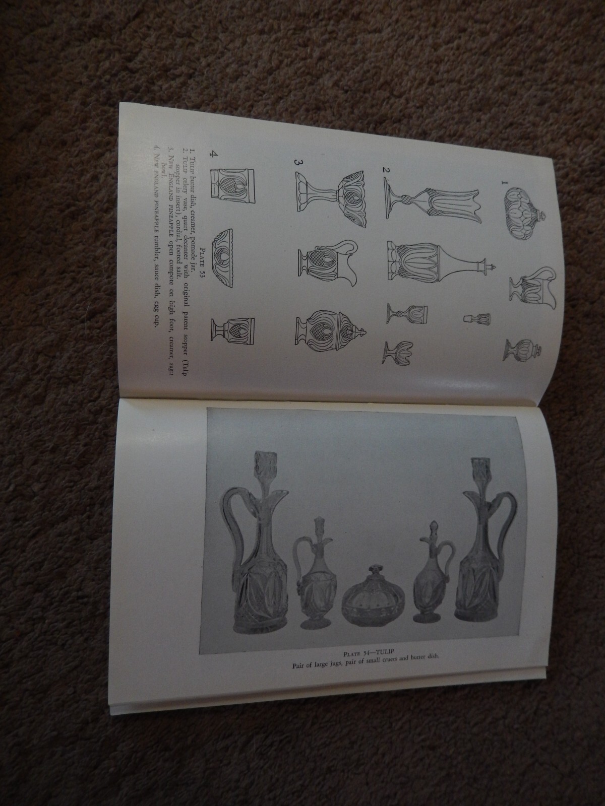 Pattern Glass Pressed Glass Pottery Marks Illustrated Reference Vtg Books Lot
