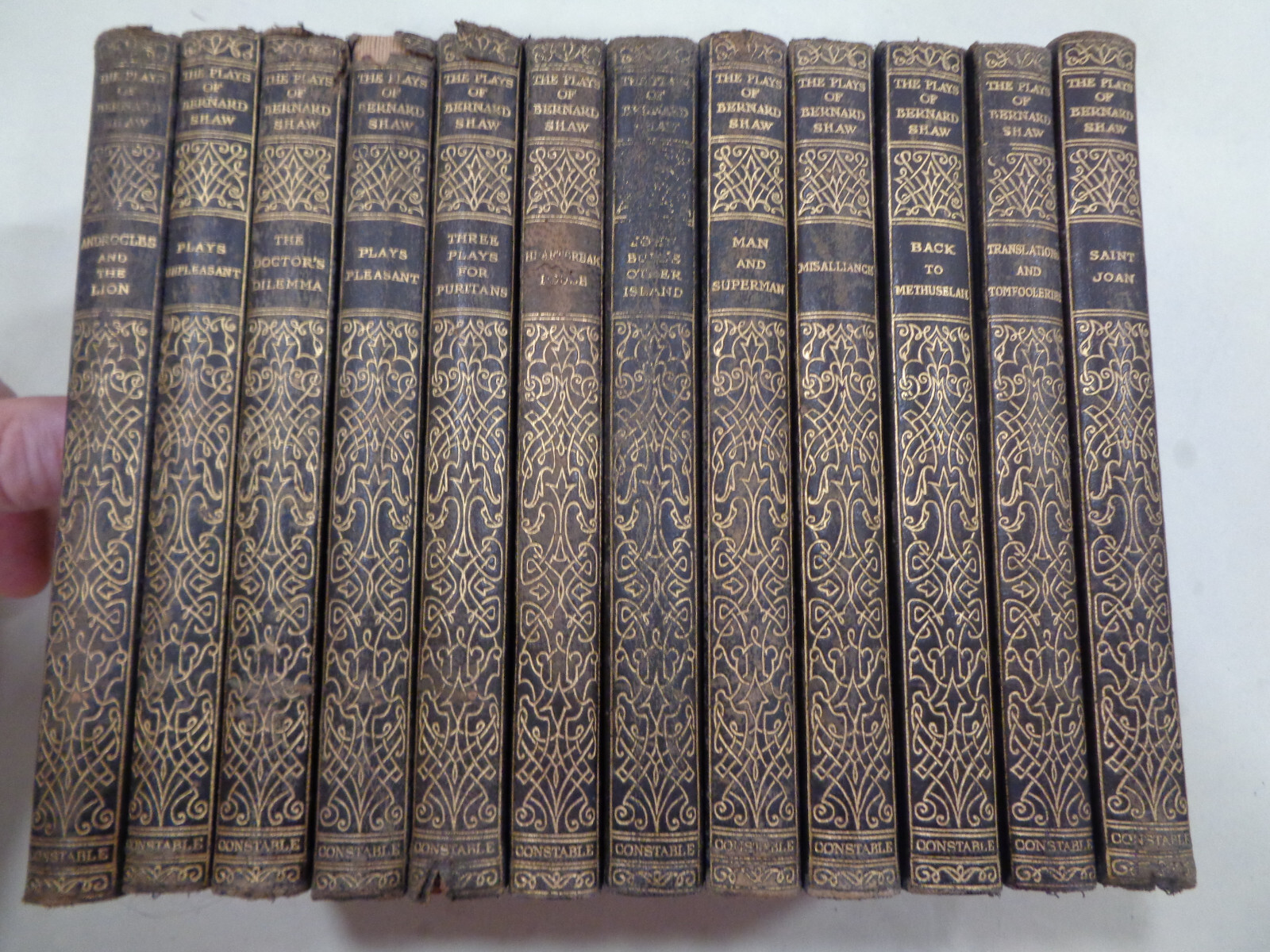 The Plays of Bernard Shaw 12 Volumes Small Set Constable & Co 1927 Decorative