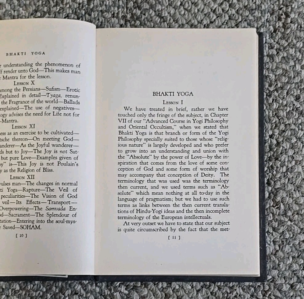 A Series of Lessons In Bhakti Yoga by Bhikshu – 1930 – Hinduism – Lily Dale N.Y.