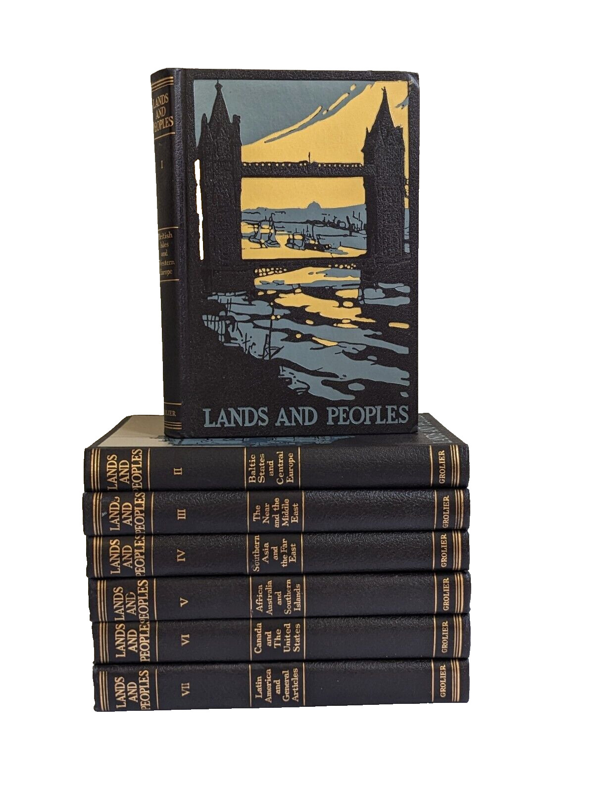 Lands and Peoples Complete Vintage Book Set Volumes 1-7 The Grolier Society 1963