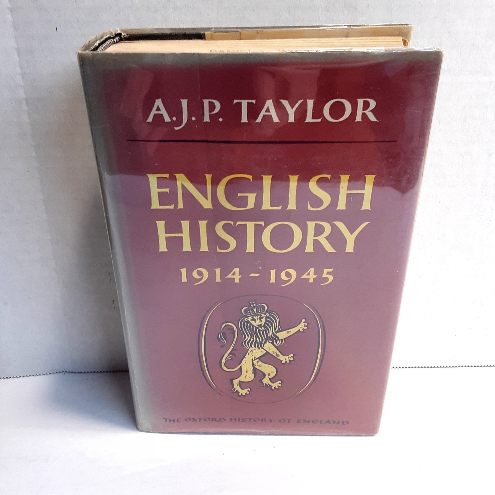 The Oxford History of England 1914-1945 by A. J. P. Taylor (1965, Hardcover)