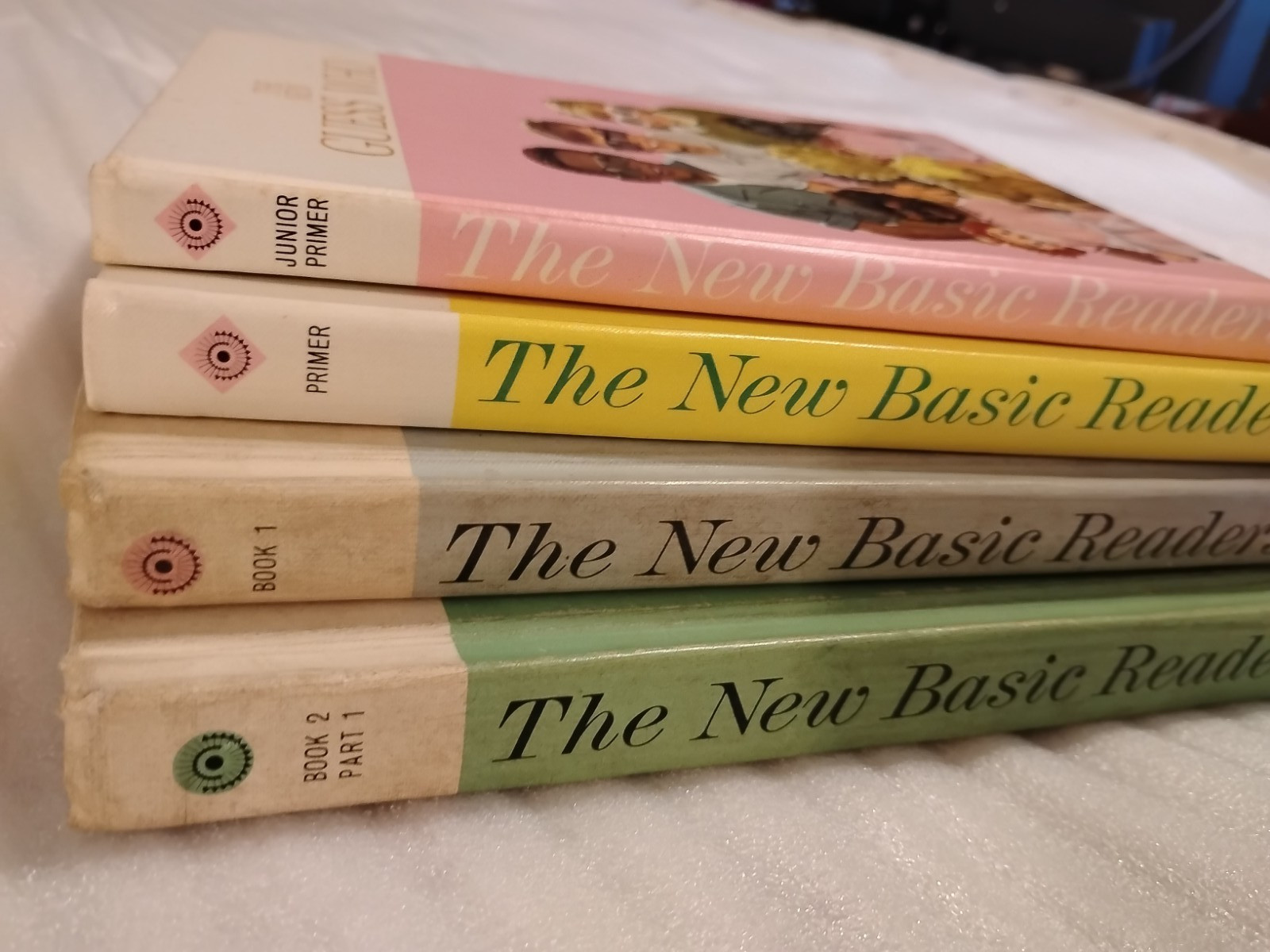 Four New Basic Readers from the 1960s Dick Jane Sally etc.