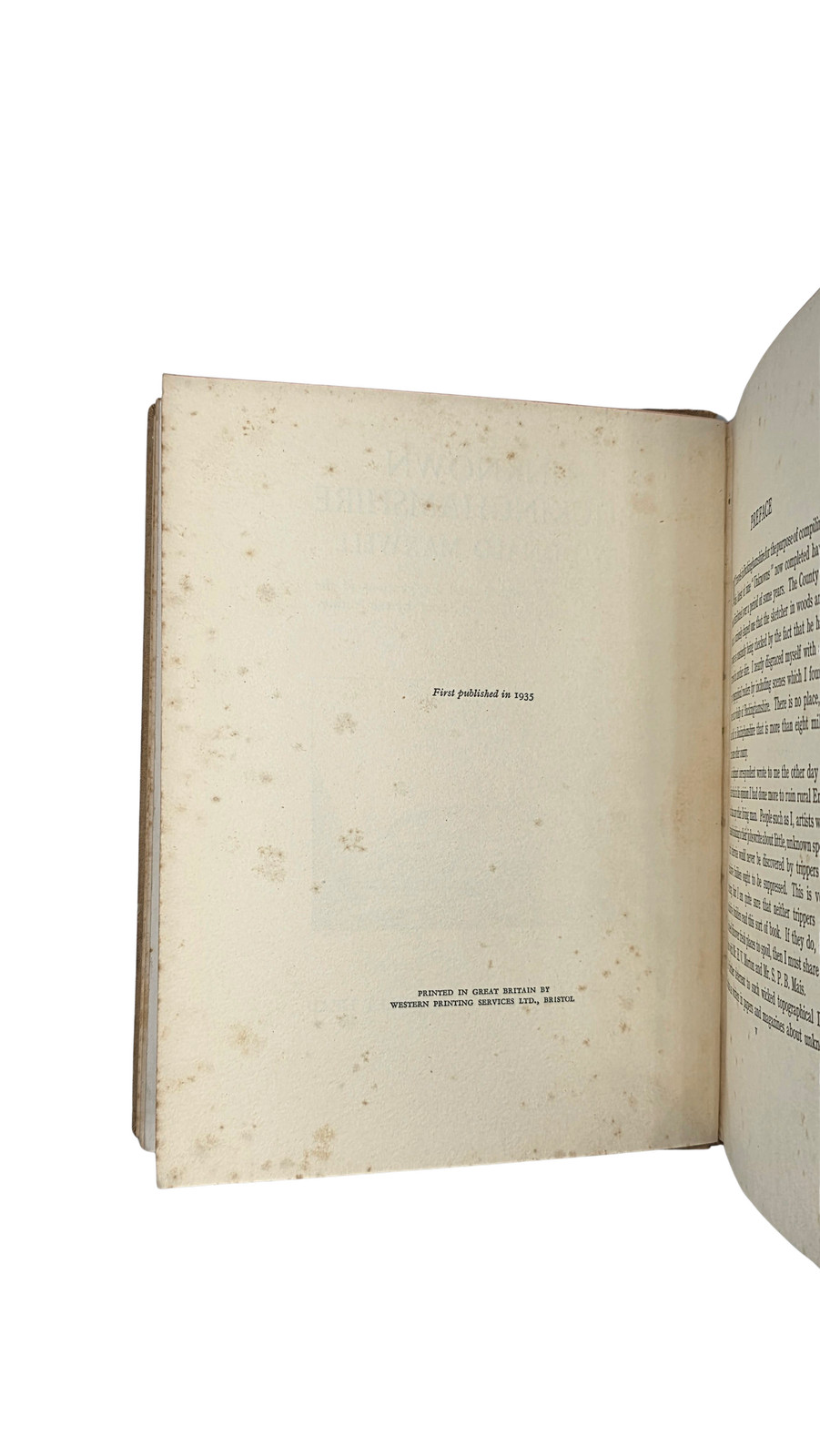 Donald Maxwell / Unknown Buckinghamshire 1935 Signed 1st Edition