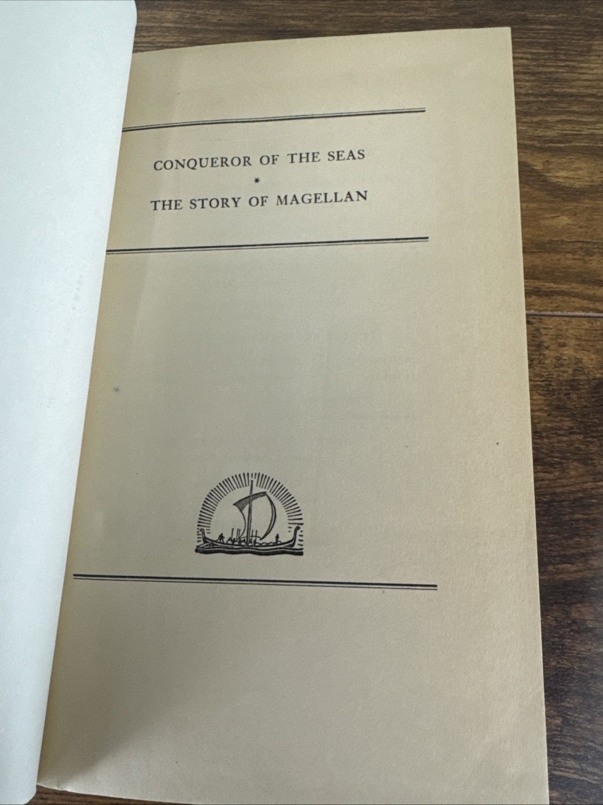 CONQUEROR OF THE SEAS THE STORY OF MAGELLAN 1938 HC *SIGNED* BY STEFAN ZWEIG