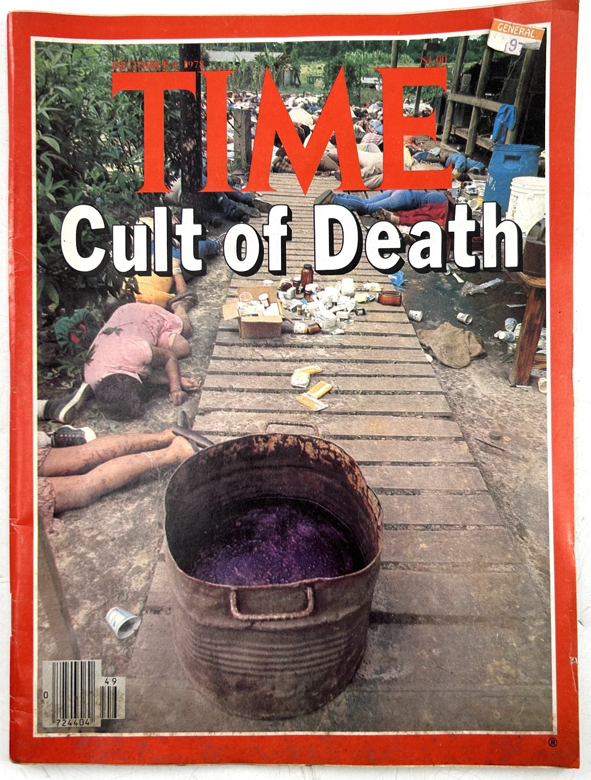 1978 TIME Magazine Jim Jones Jonestown Massacre Cult of Death Dec 4 1978