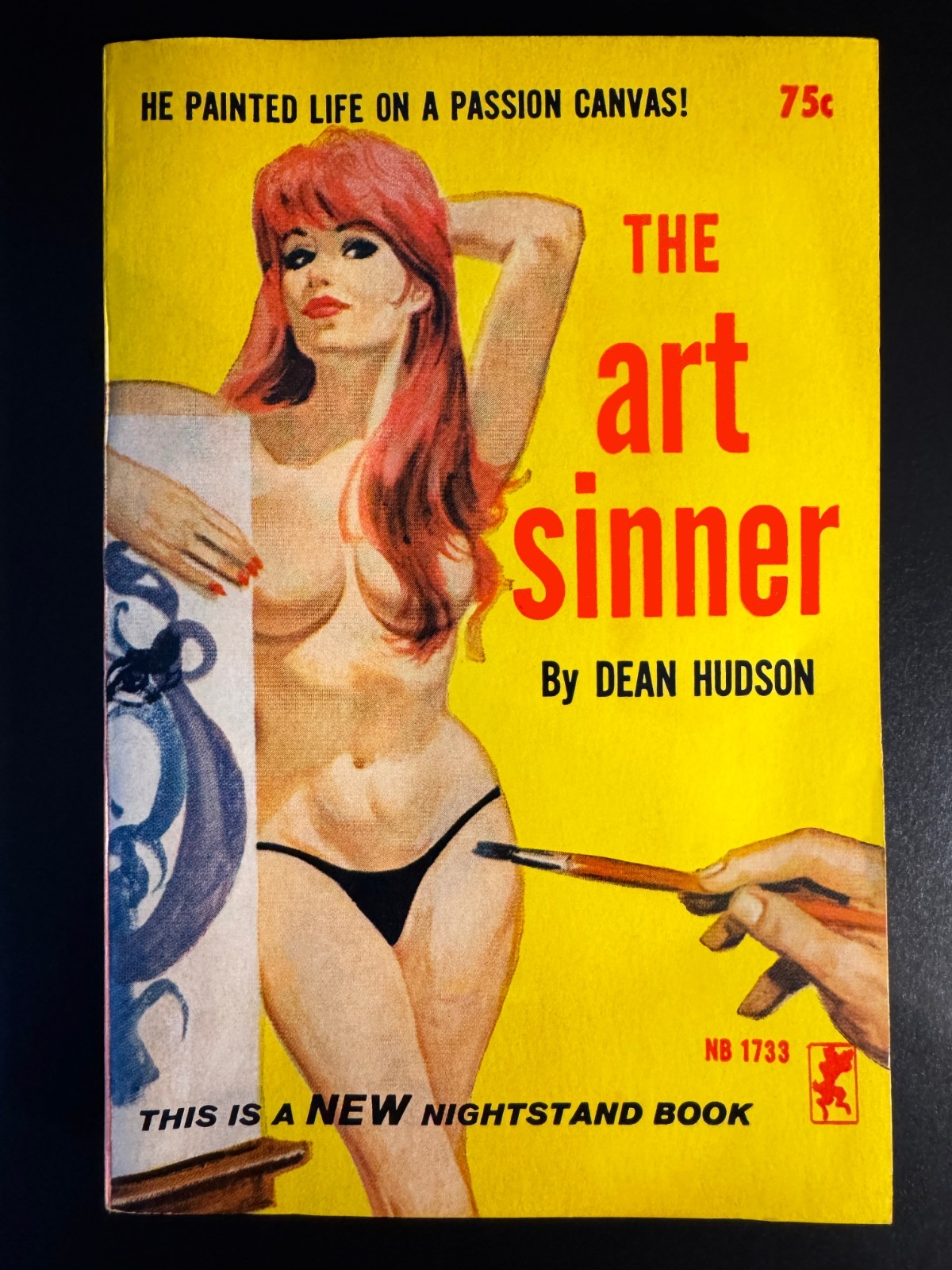 1965 „The Art Sinner“ by Dean Hudson Original Pulp Paperback Beatnik Sleaze GGA