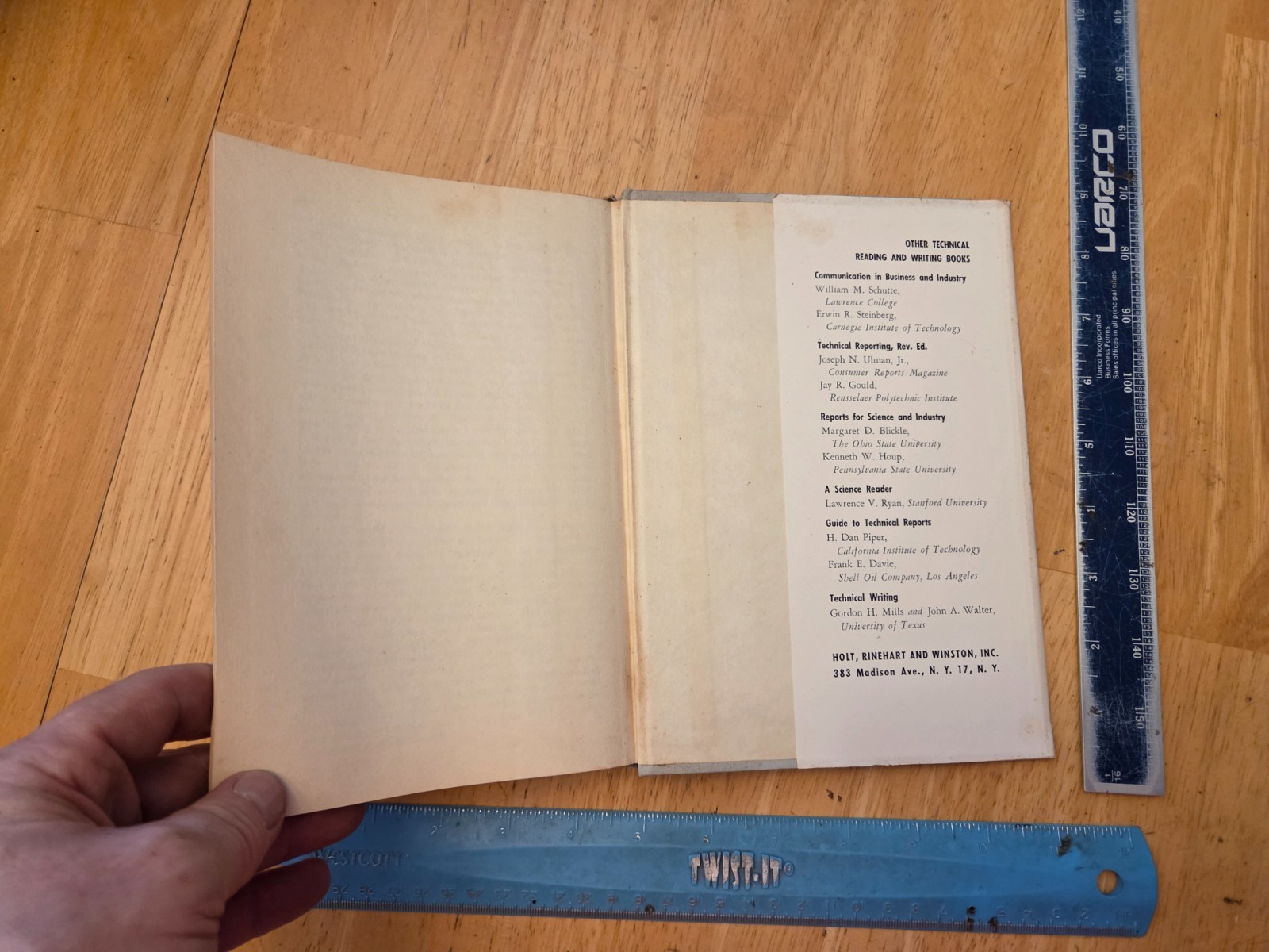 Readings in Science and Engineering by Everett Jones & Philip Durham (1961, Hard