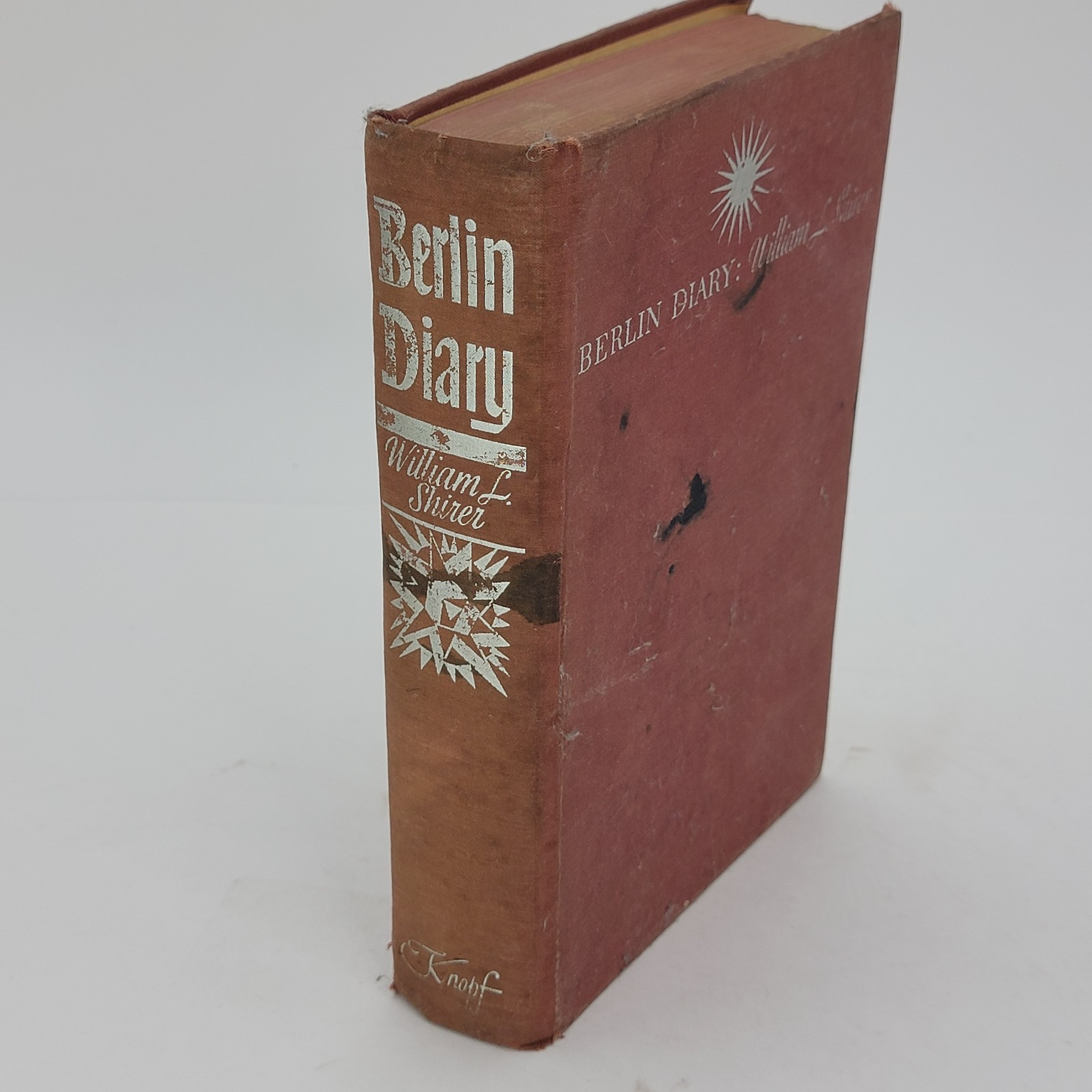 Berlin Diary by William Shirer 1941 hardcover book First Edition WW2