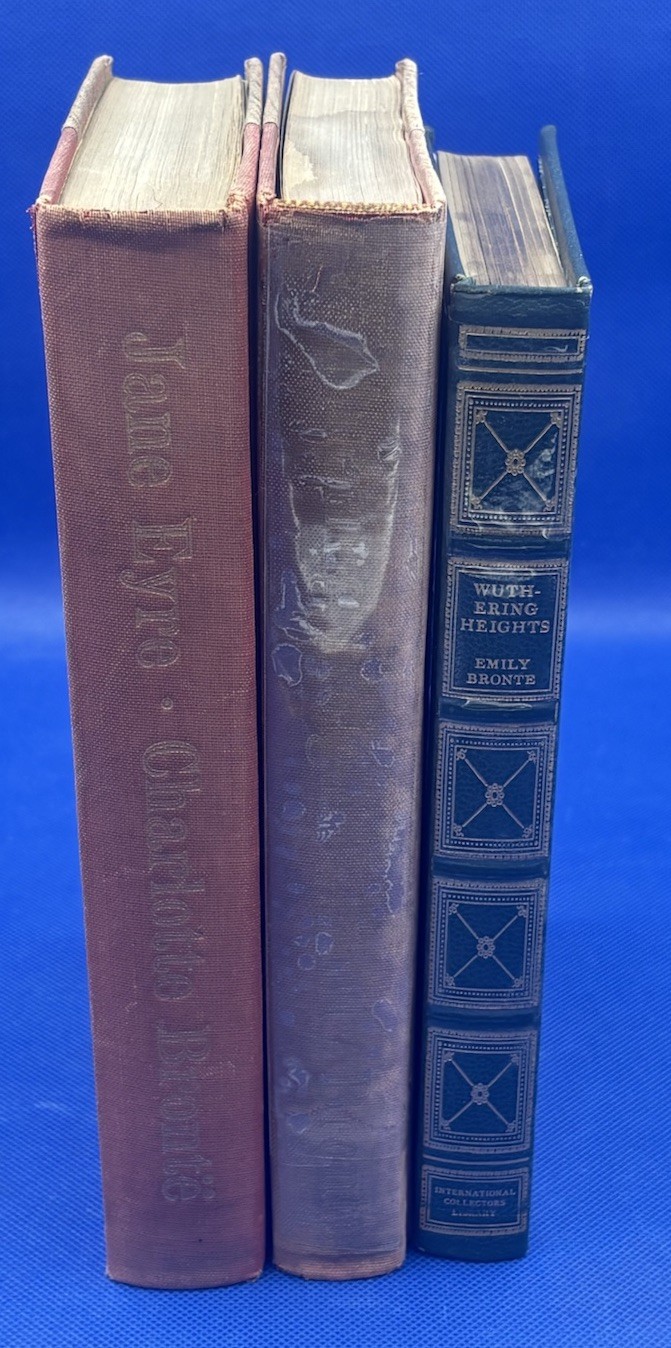 Brontë Sisters Book Lot of 3 Wuthering Heights & Jane Eyre VTG Collectibles READ