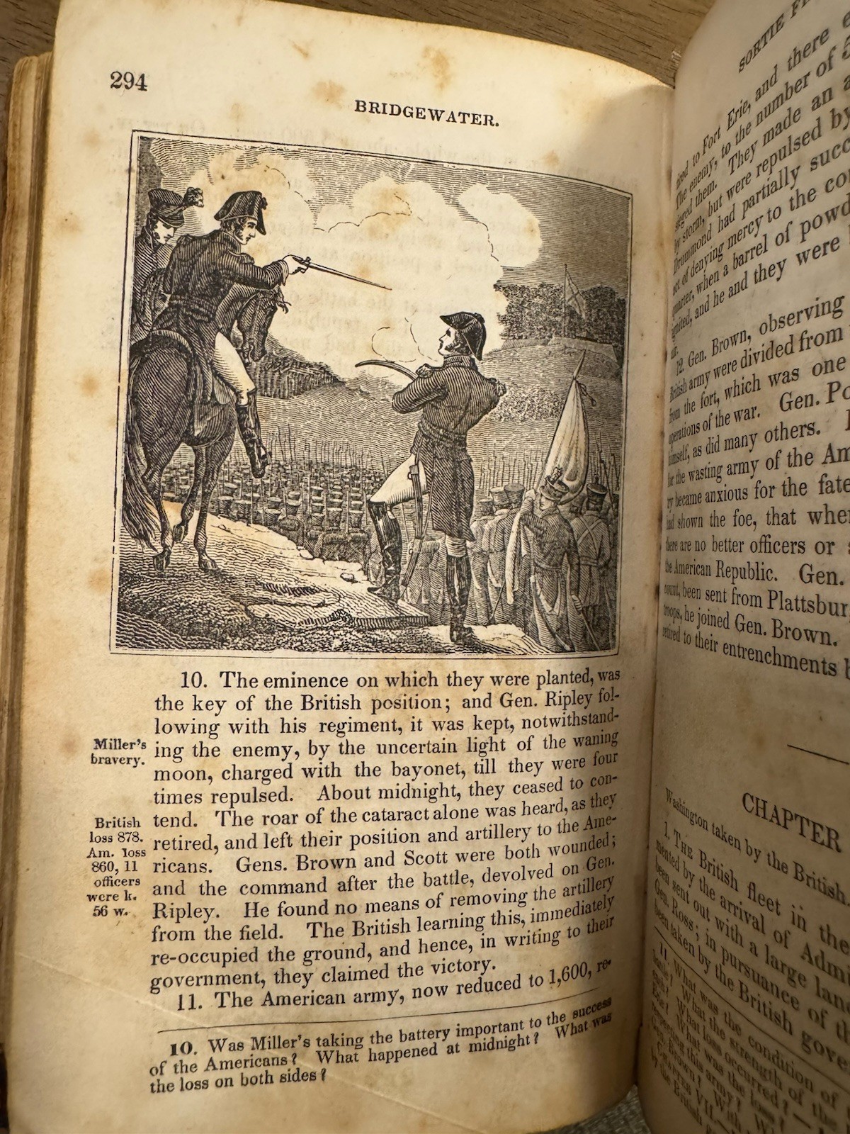 Antique Book „An Abridged History of the United States“ Emma Willard 1844