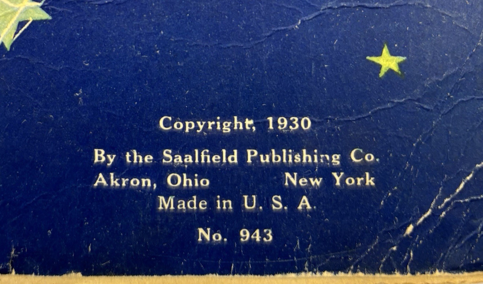 Wynken Blynken & Nod – Eugene Field – Saalfield Illustrated Fern Bisel Peat 1930