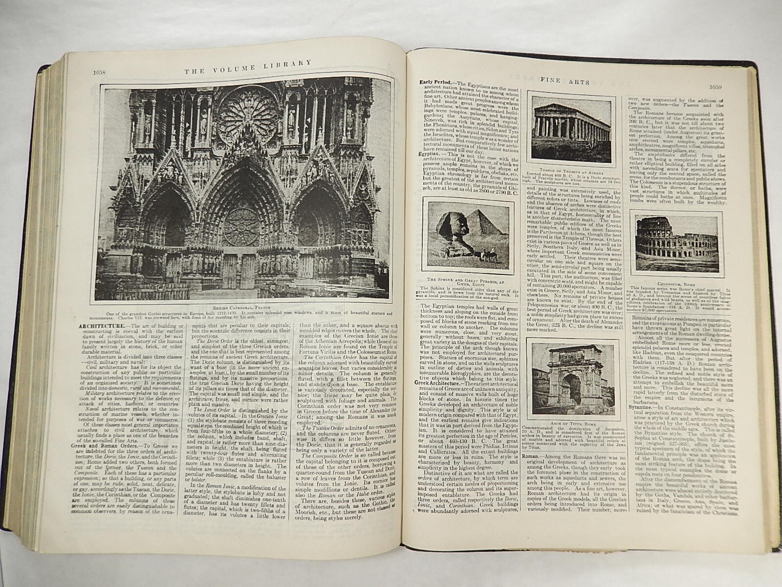 The Volume Library by Educators Association, 1925, Leather, Nice