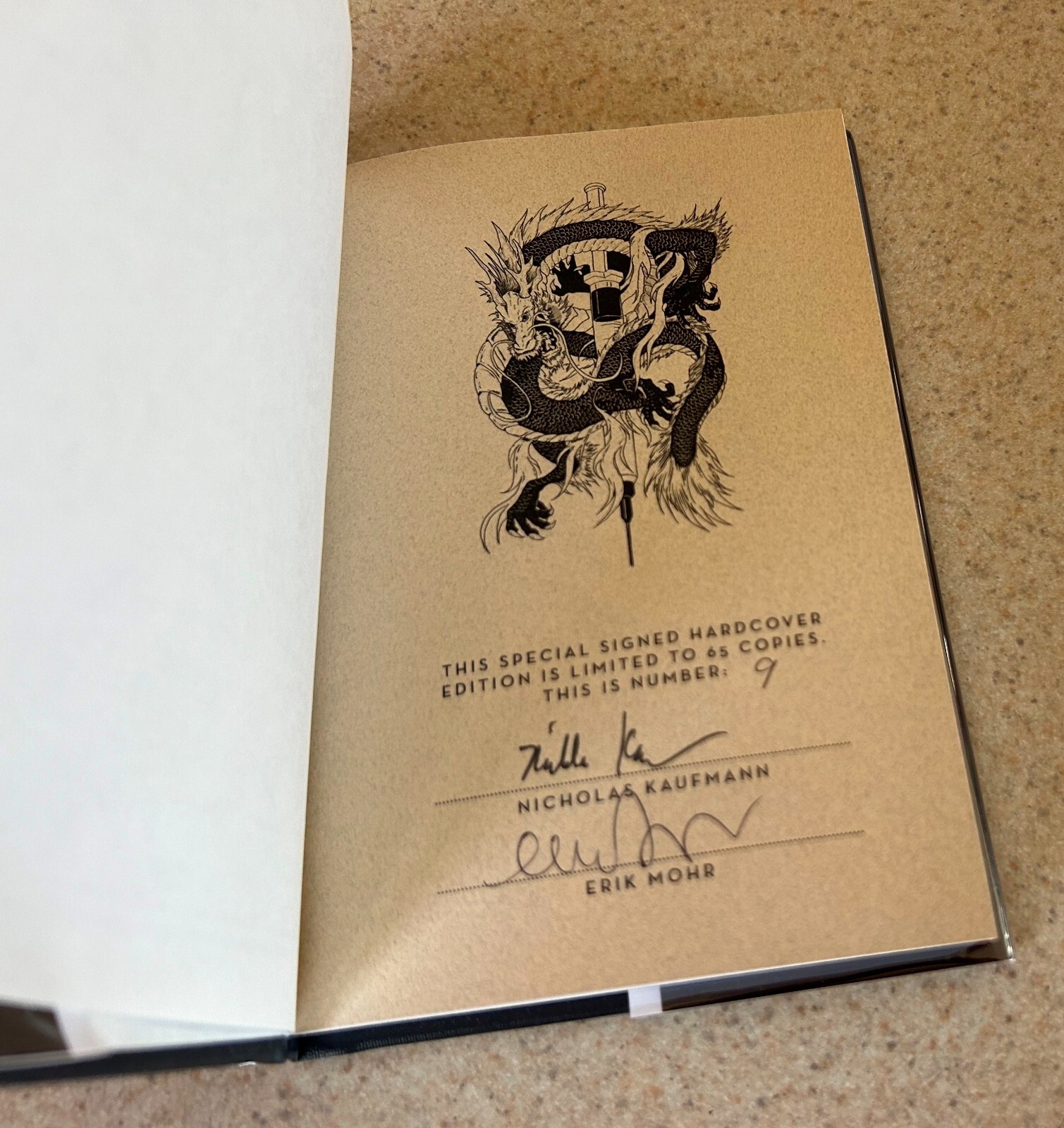 KAUFMANN — Chasing the Dragon (Chizine Horror) — SIGNED X 2 Limited to 65 HC