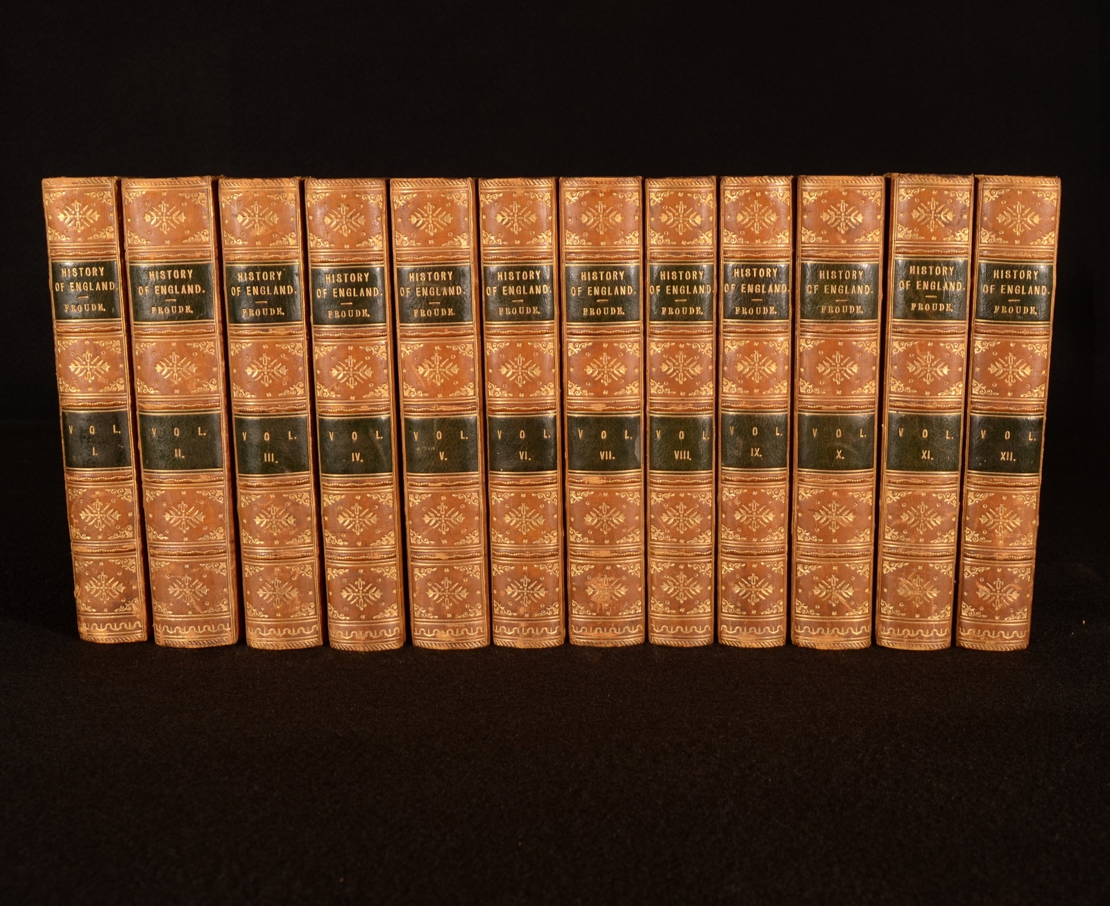 1900 12vol History of England James Anthony Froude Popular Edition