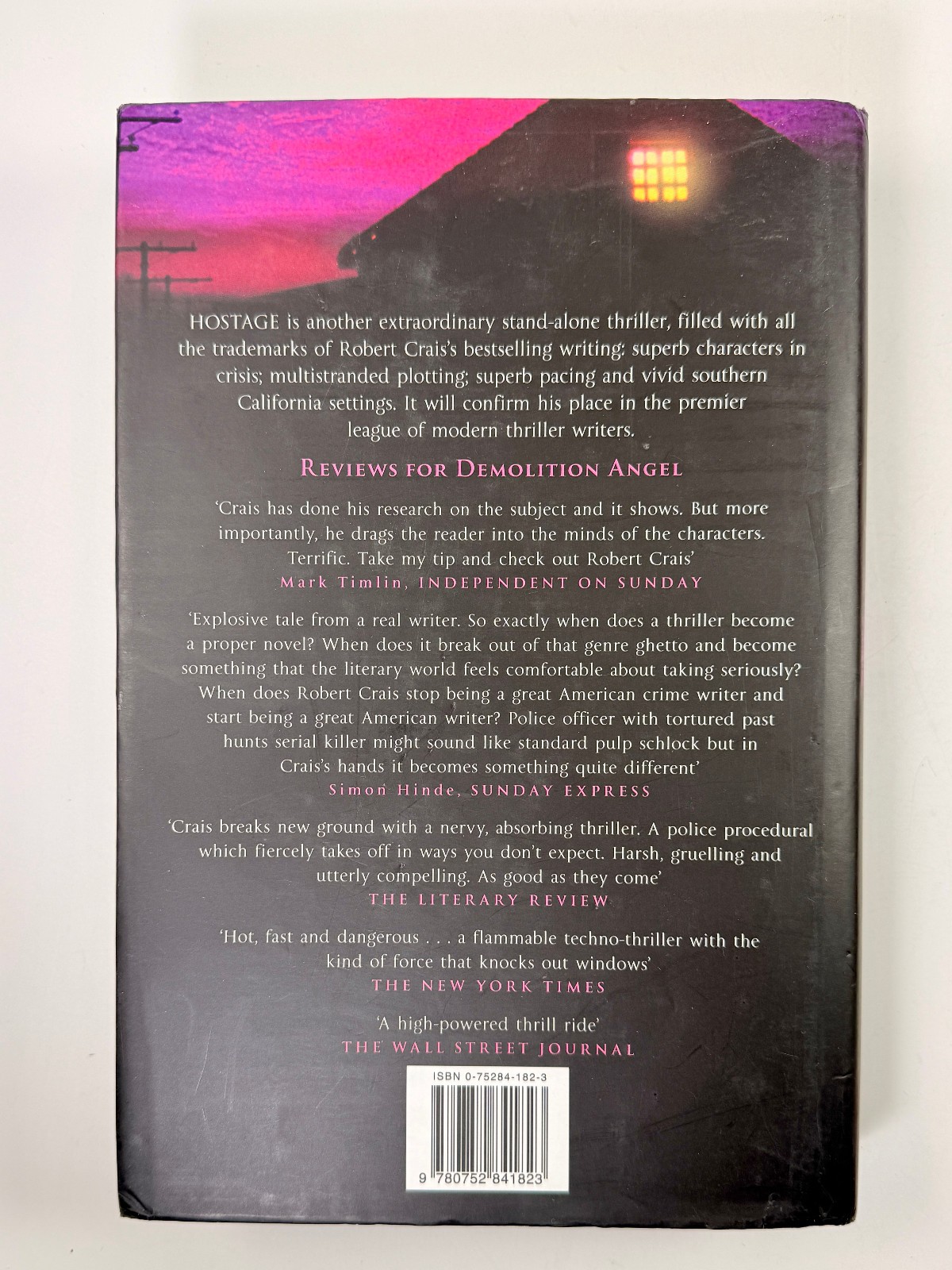 Robert Crais HOSTAGE With First Edition Dust Jacket Good Condition