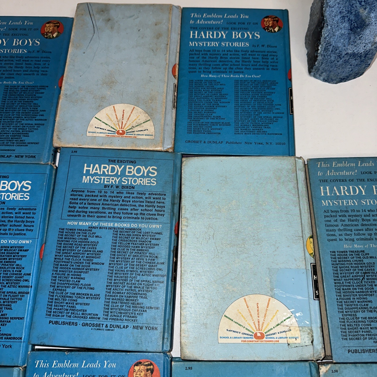 Lot of 14 Vintage Hardy Boys Books with Dust Jackets 1950’s-1970’s