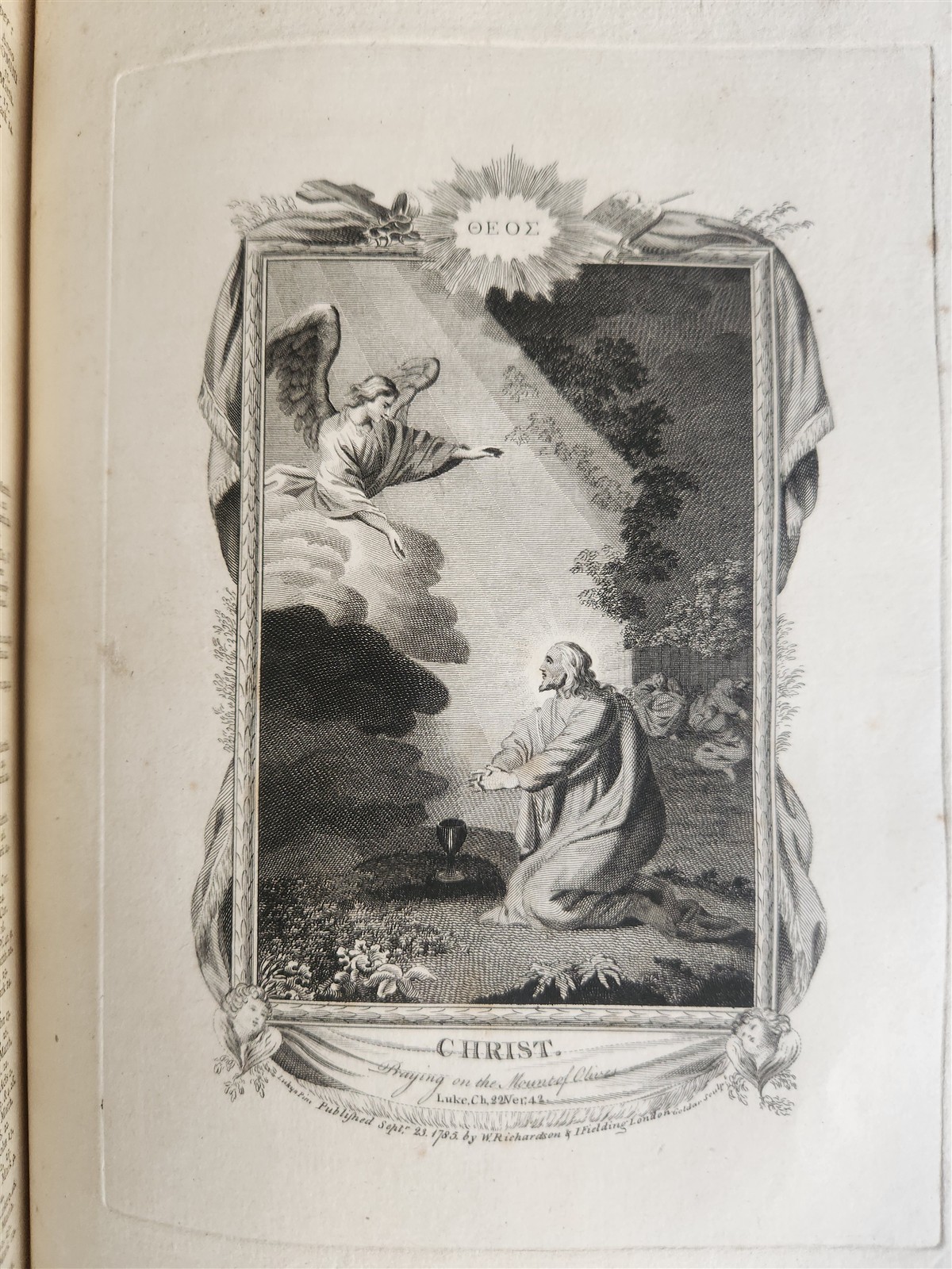 1786 BIBLE in ENGLISH antique ILLUSTRATED FOLIO OLD & NEW TESTAMENT