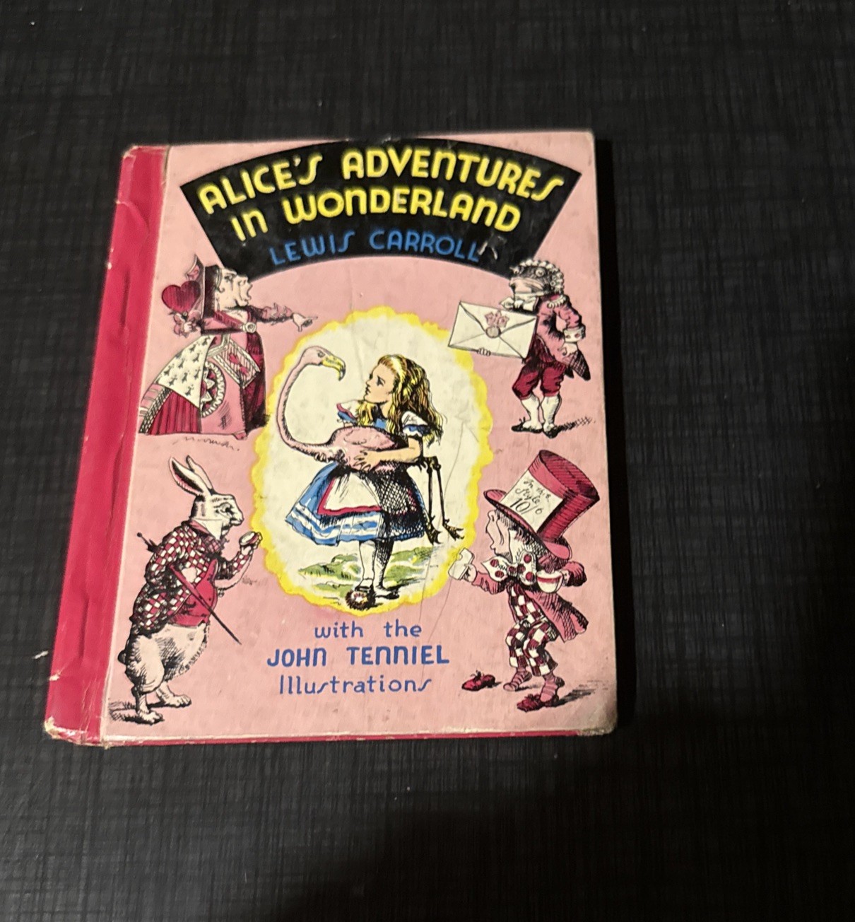 Alices Adventures in Wonderland Mcloughlin Bros 1940 VERY GOOD VINTAGE 1st Print