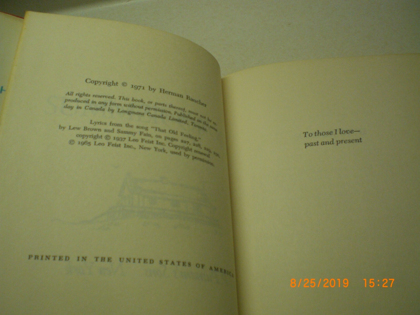 Summer of 42 a Novel by Herman Raucher Vintage Hardcover