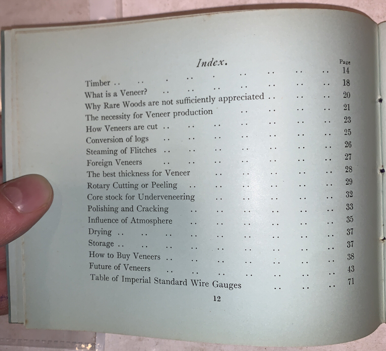 A VENEER IN MAKING, by LESLIE C W JENKINS, 1930s, WOODWORKING, LUMBER