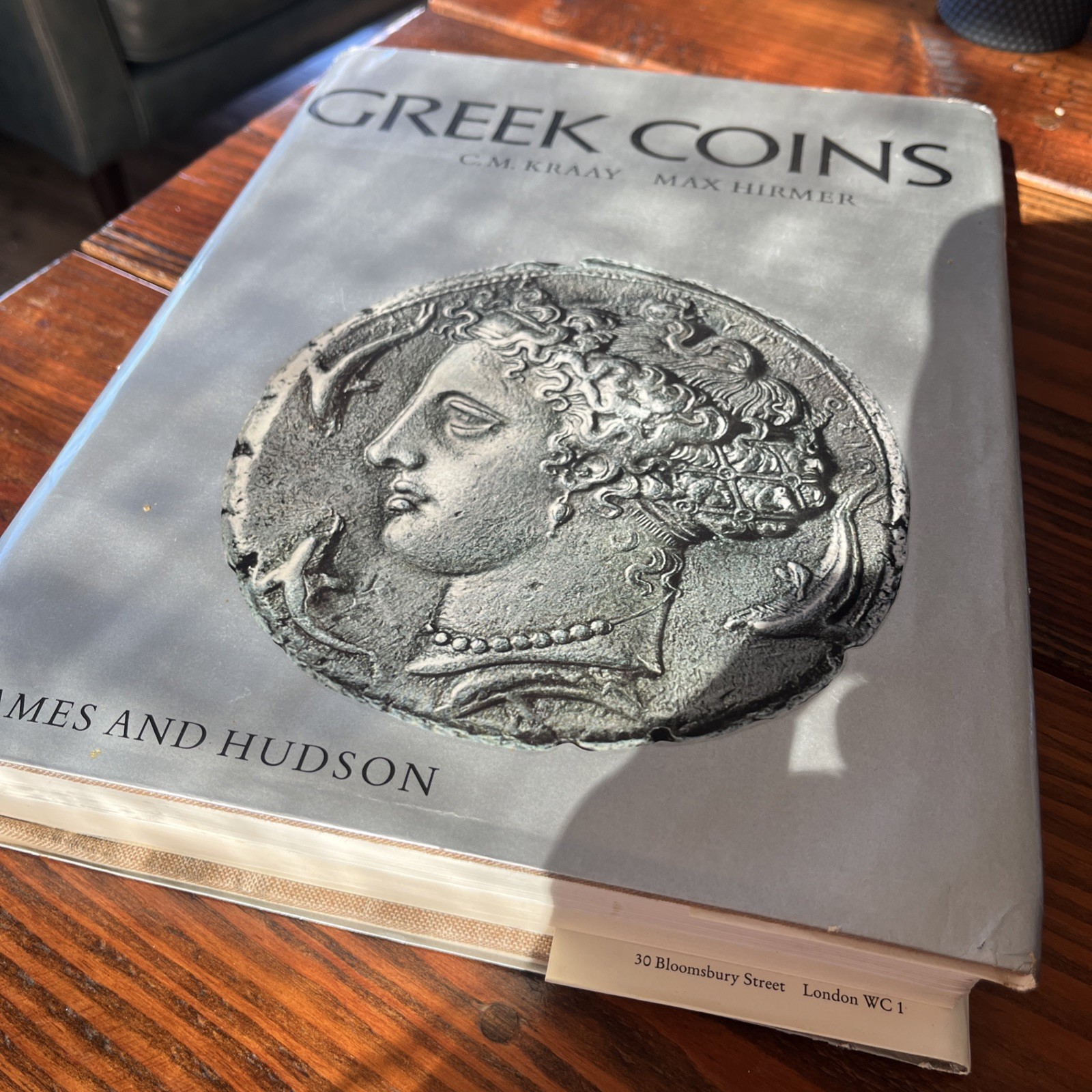 Greek Coins Kraay & Hirmer 1966 1st Ed Thames & Hudson Dust Jacket READ