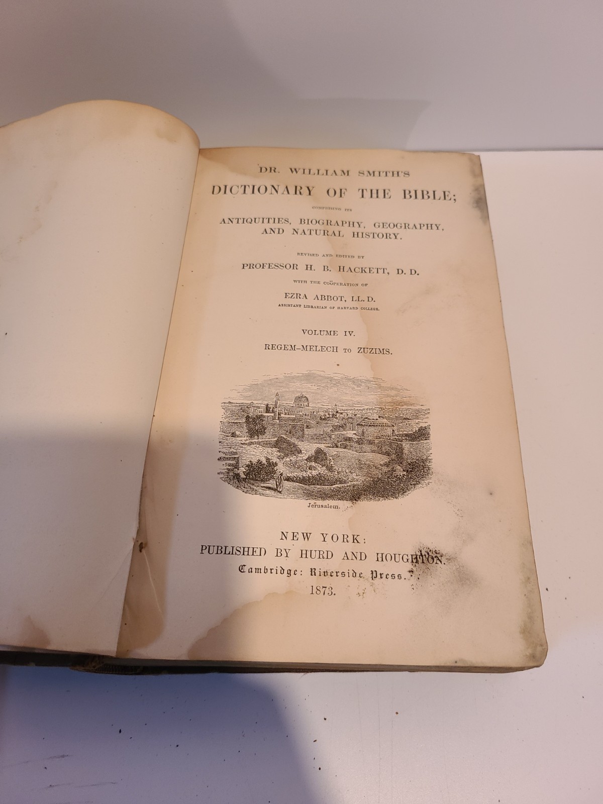 Dr William Smith dictionary of the Bible. 1873