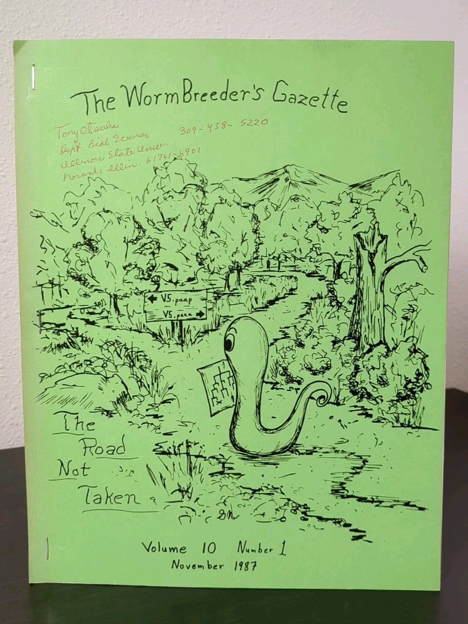 Worm Breeder’s Gazette November 1987 – George Poinar Jr. Estate