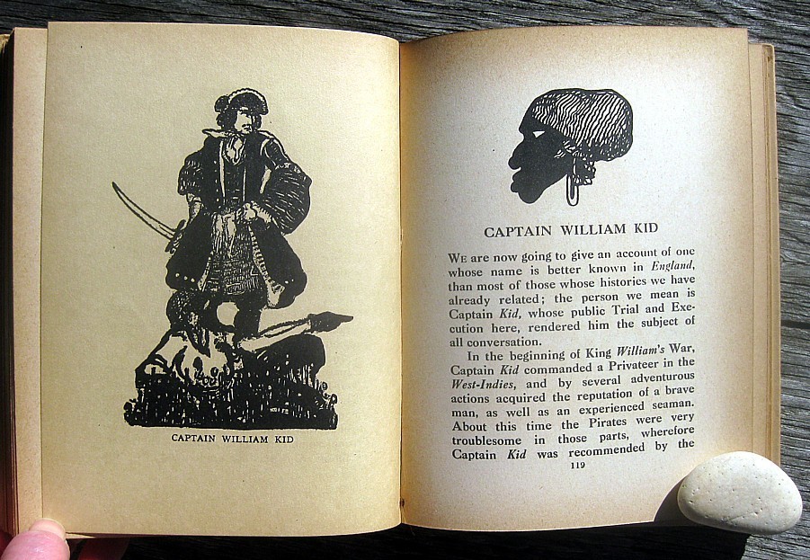 1922 Antique PIRATE HISTORY BOOK Blackbeard CAPTAIN KIDD Buccaneers MARITIME Sea