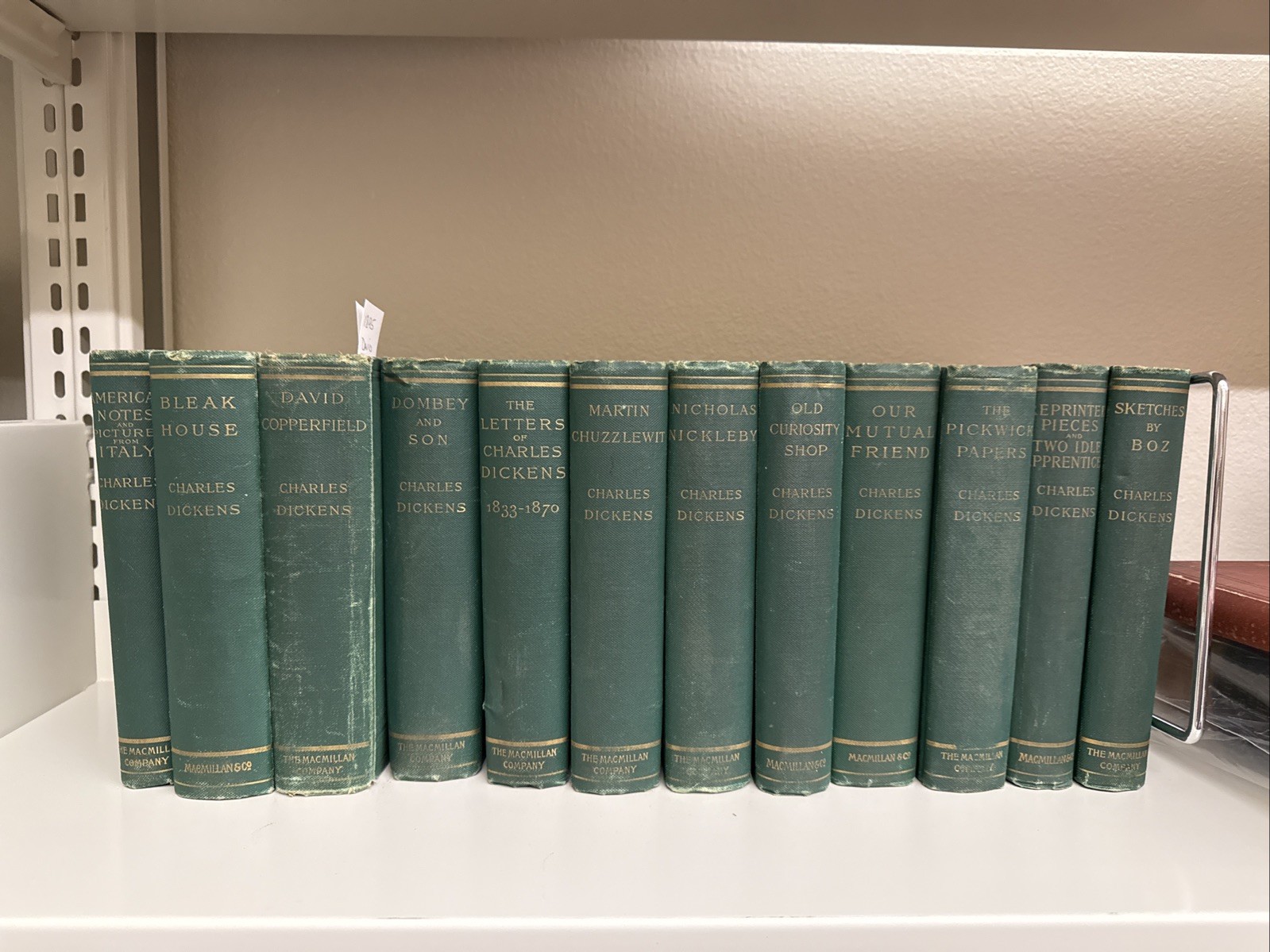 Charles Dickens antique book set 1893-1895 The MacMillan & Co