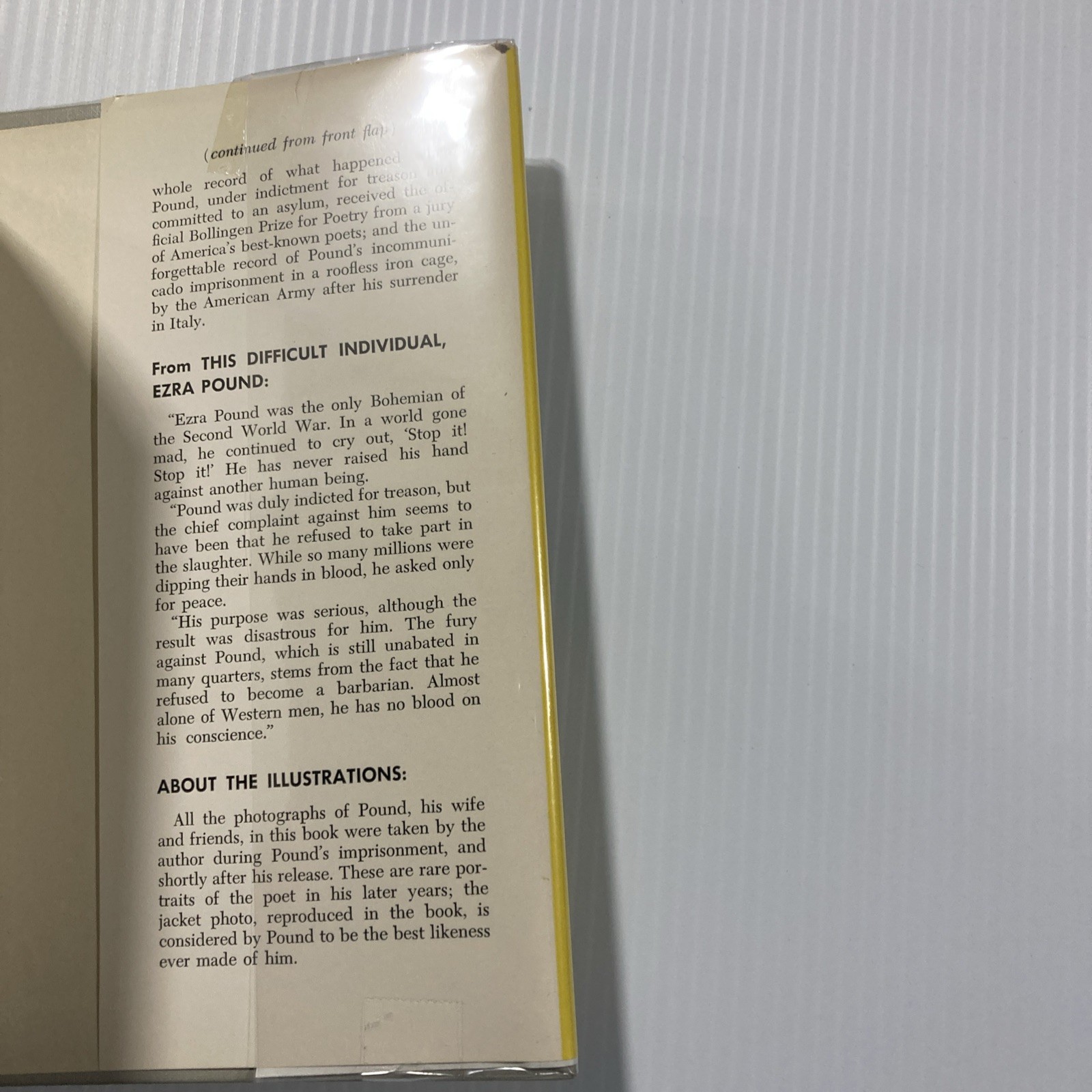 This Difficult Individual Ezra Pound by Eustace Mullins Hardcover w/ Jacket 1961