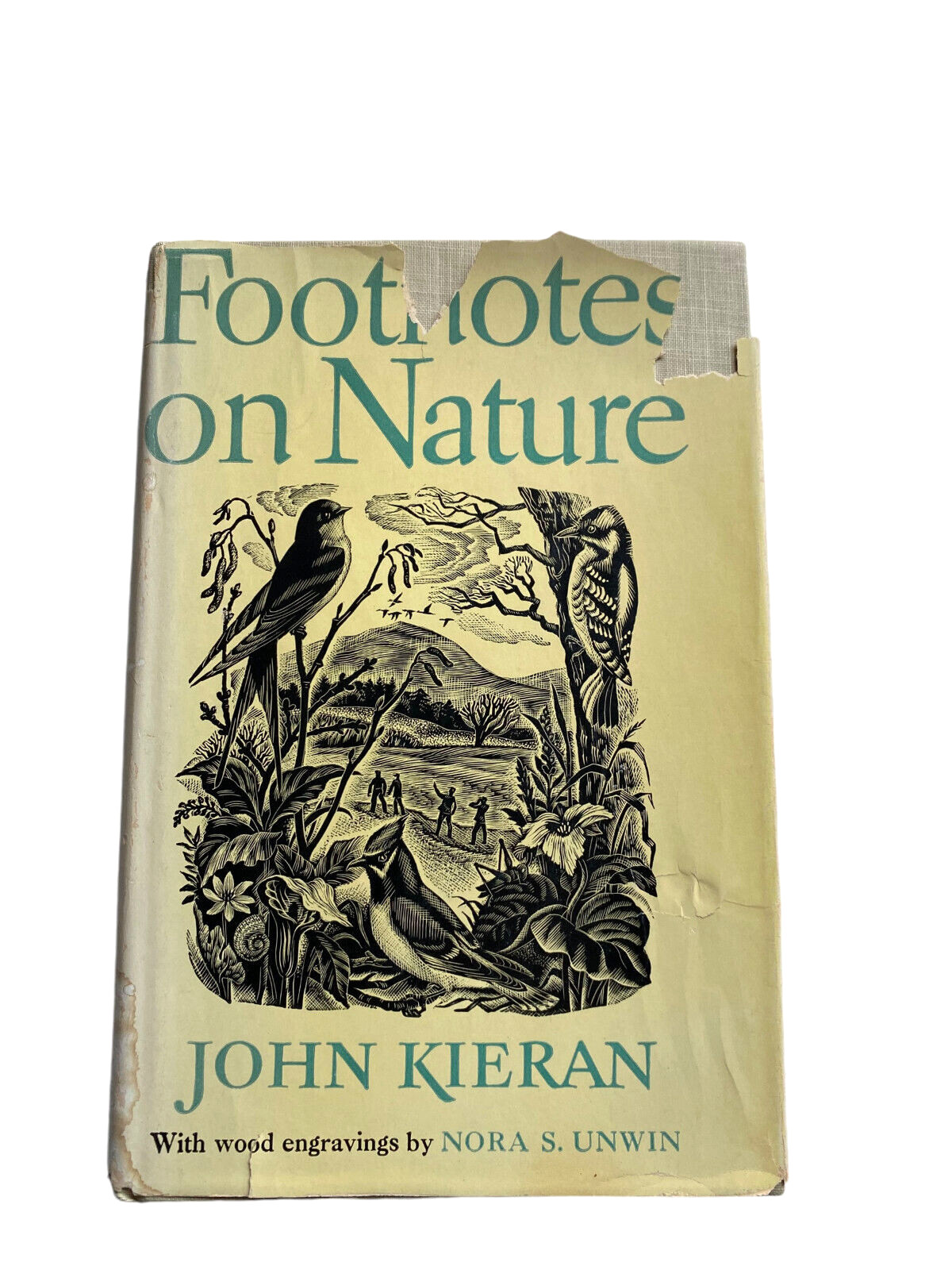 Footnotes on Nature by John Kieran (Hardcover, 1953) DJ Engravings by Nora Unwin