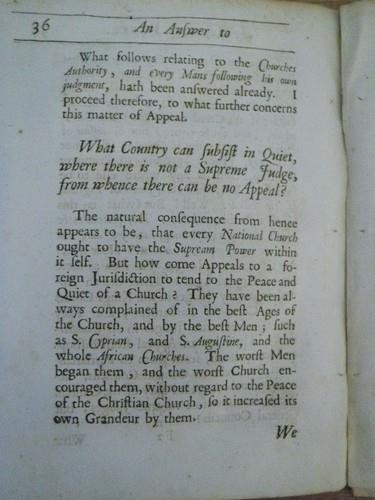 ANSWER TO SOME PAPERS Catholic Church Authority 1686 Ed. Stillingfleet PAMPHLET