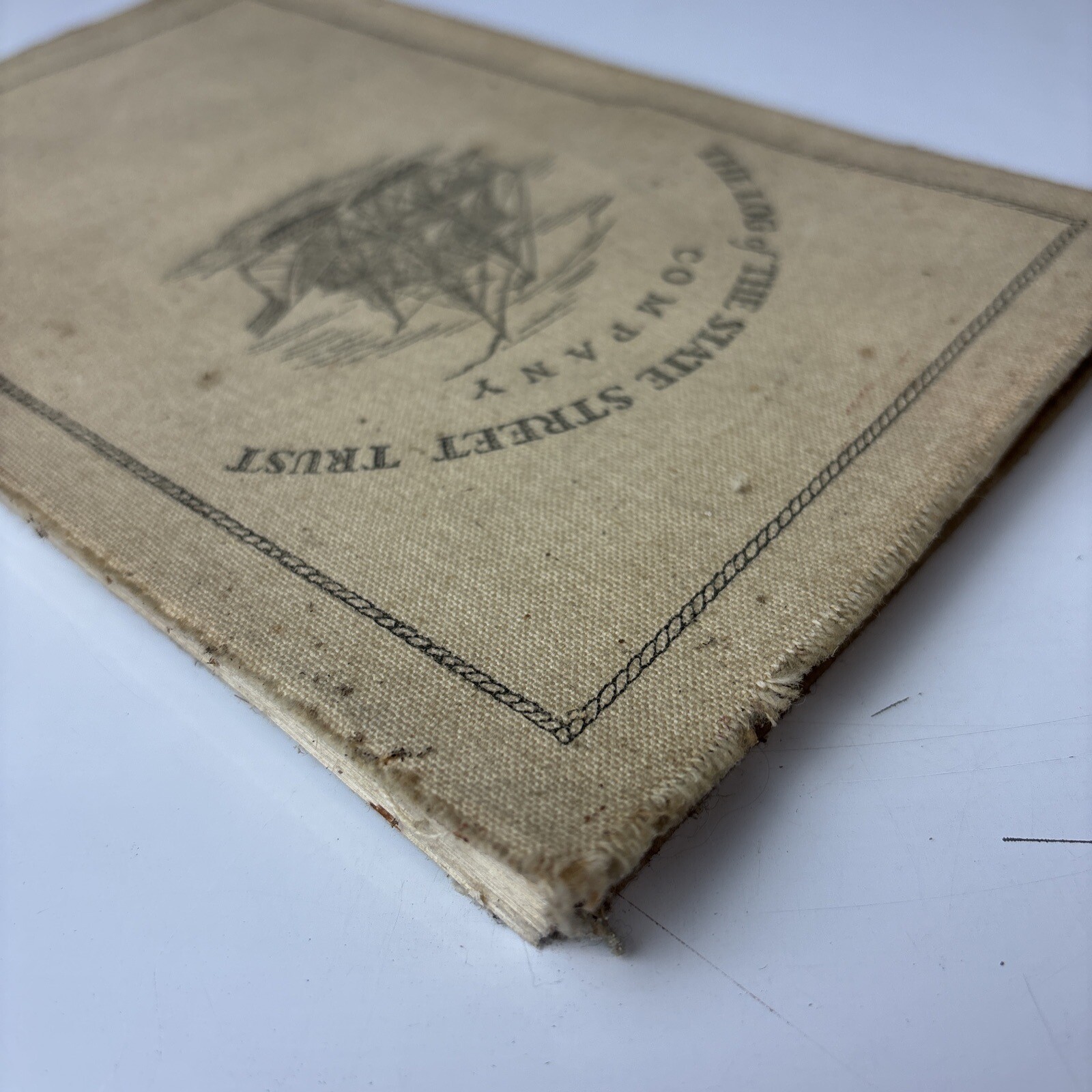 1926 Antique Shipping Business Book „The Log of the State Street Trust Company“