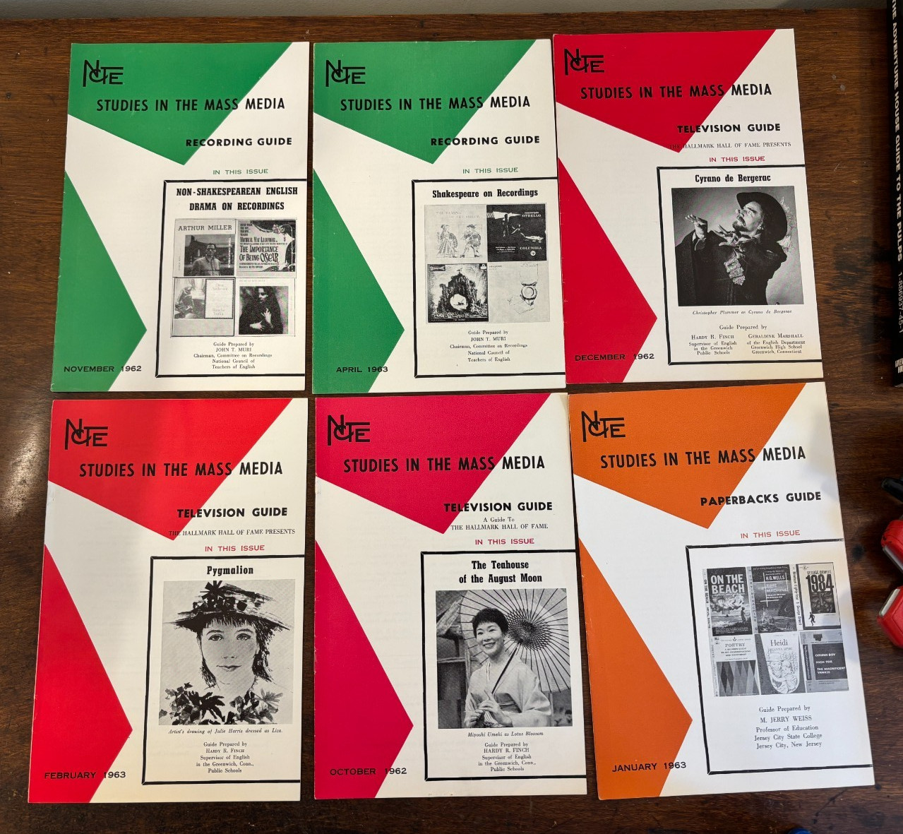 Studies in the Mass Media – film/TV/Records/PBs booklet movie stills VG+ 1962-63