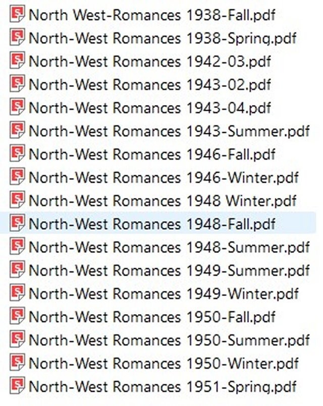 NORTH-WEST ROMANCES 17 Choice Issue Magazine Collection On USB Thumb Drive