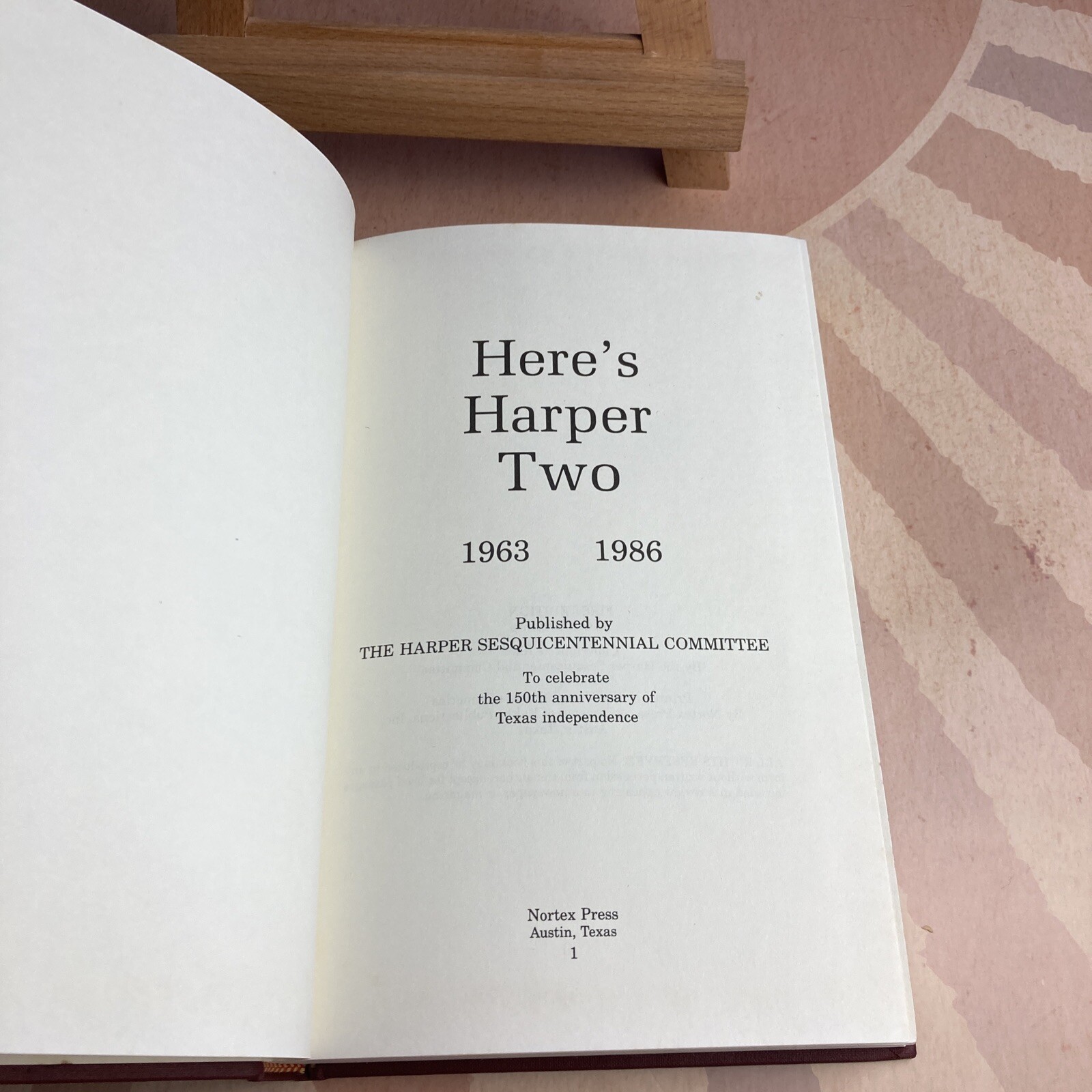 Here’s Harper Two~1963-1986~Centennial Committee~Genealogy~Harper, Texas History