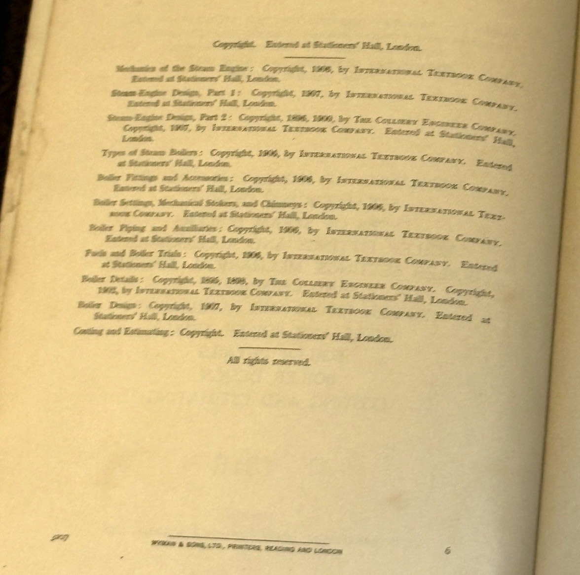 ICS Reference Library Vol 2 6 11 Steam Engine Boiler Antique Industrial