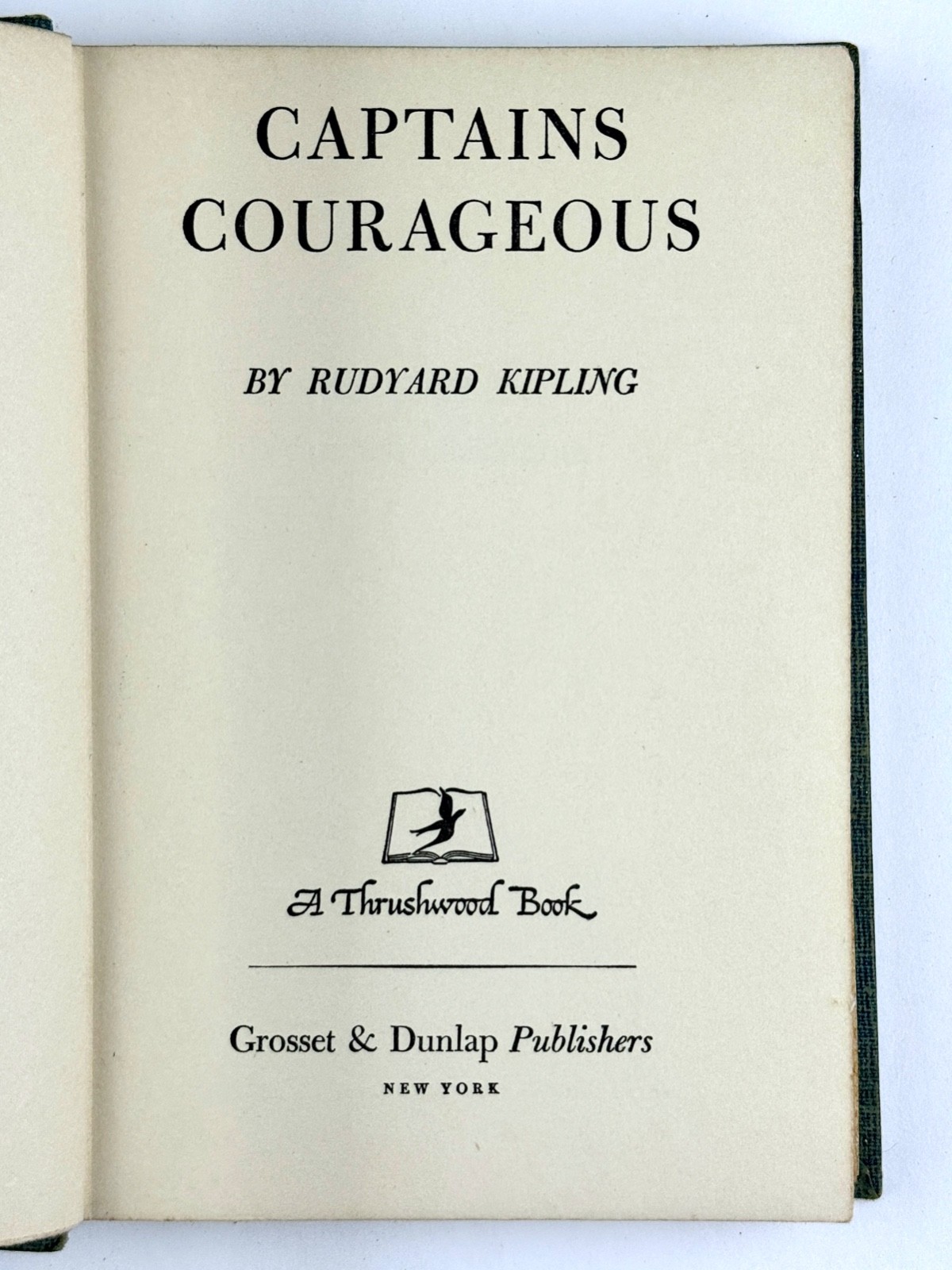Antique „Captains Courageous“ by Rudyard Kipling 1896/1897 1st Ed HC 7 1/4″ 182p