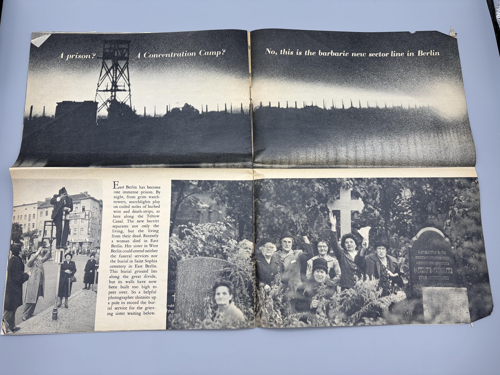 VTG 1961 Berlin Wall Publication Ullstein Germany Illustrated Peter Boenisch HTF