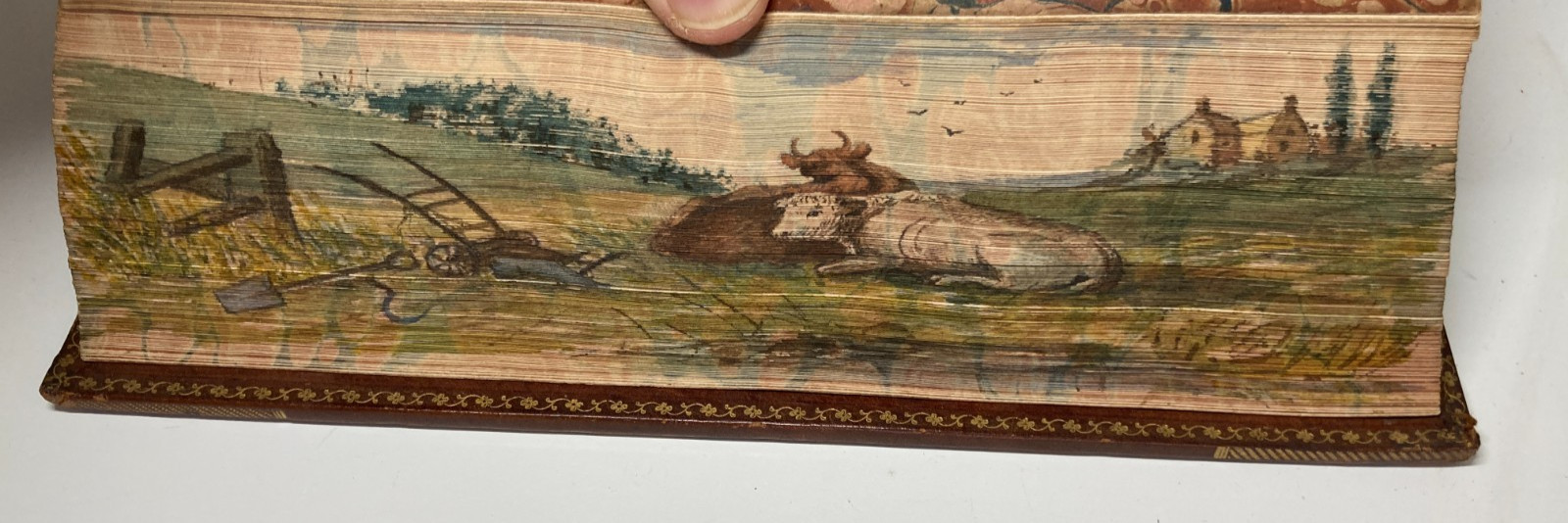 1800 VIRGIL Aeneid Georgics Hidden Fore-Edge Painting Kallendorf Provenance