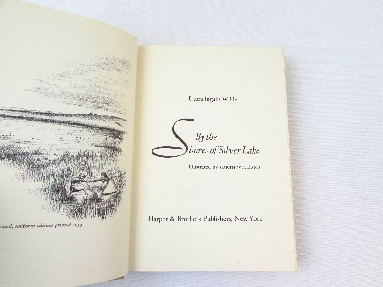 By the Shores of Silver Lake Laura Ingalls Wilder 1953 HCDJ 1st Garth Williams