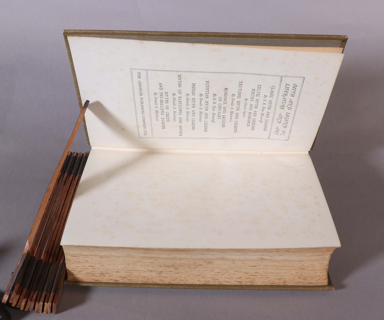 Myths of Babylonia & Assyria Mackenzie Early Gresham Ed Folding Map