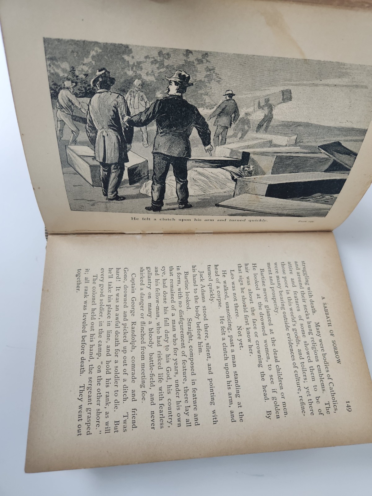 Through Mighty Waters Saved A Romance Of Johnstown Bailie Antique 1889 HC Book