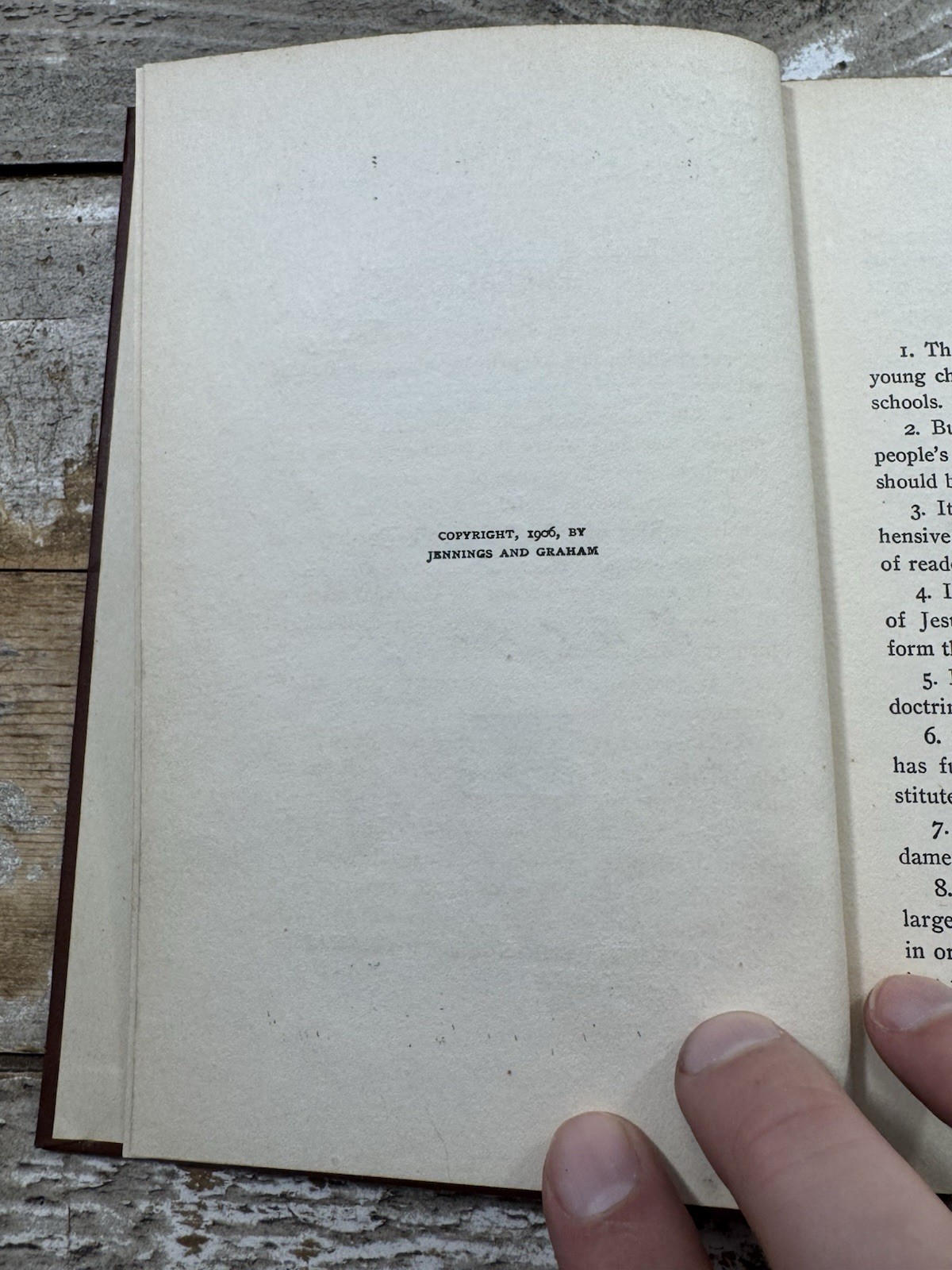 1906 Antique Religious Study Book “Primer of Christian Doctrine”