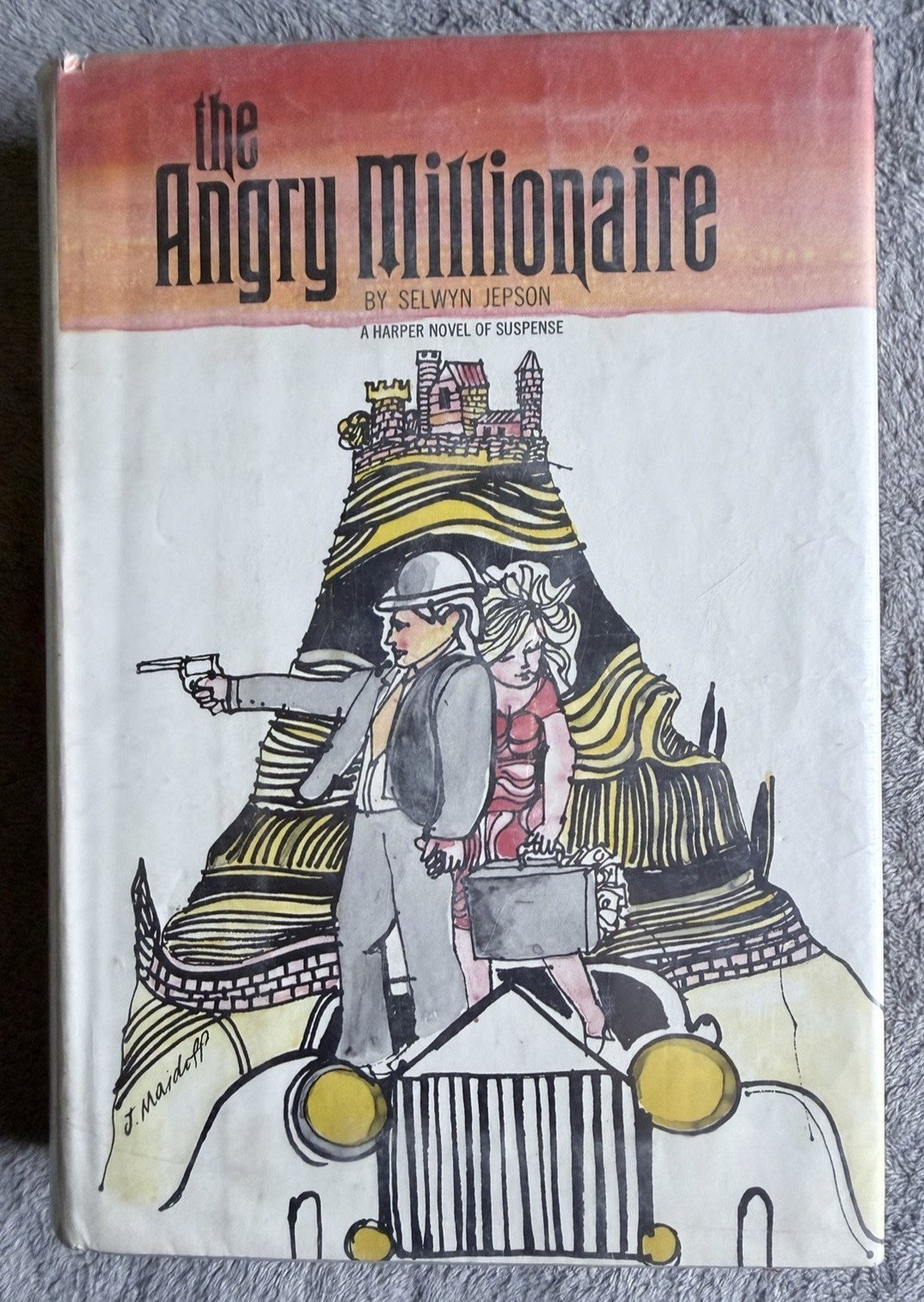 The Angry Millionaire 1968 Selwyn Jepson 1st Ed HC DJ Ex Library