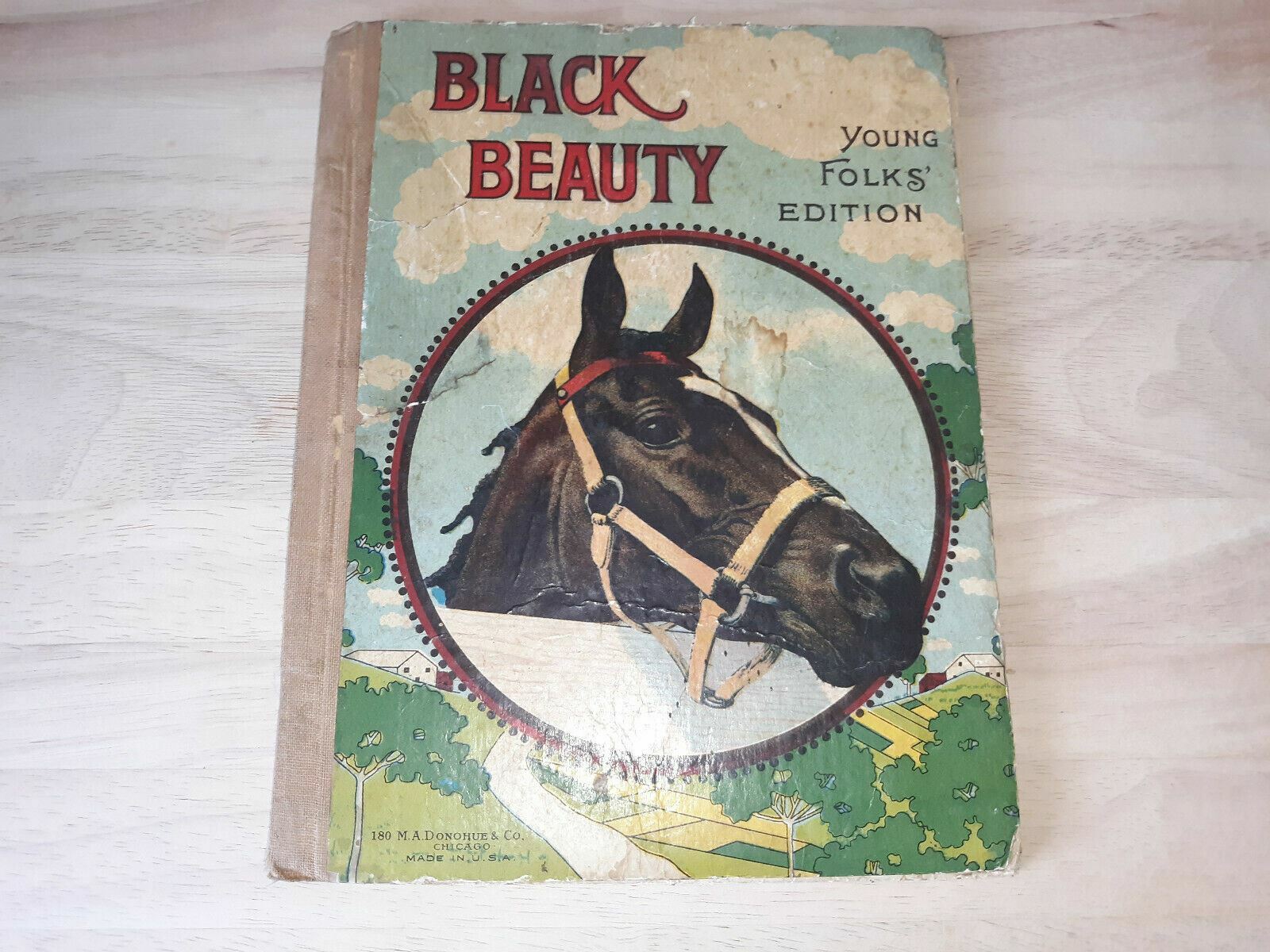 Black Beauty „Young Folks Edition“ by Anna Sewell, M.A. Donahue & Co. Chicago
