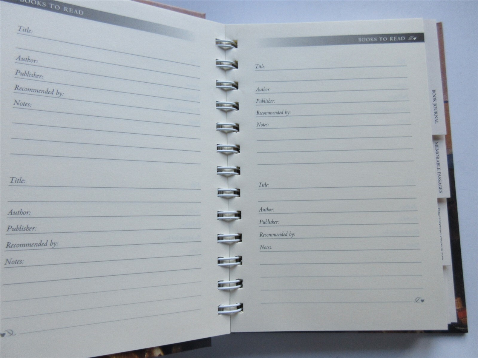 Reader’s Journal by Barnes & Noble (2001, Hidden Spiral Bound) new